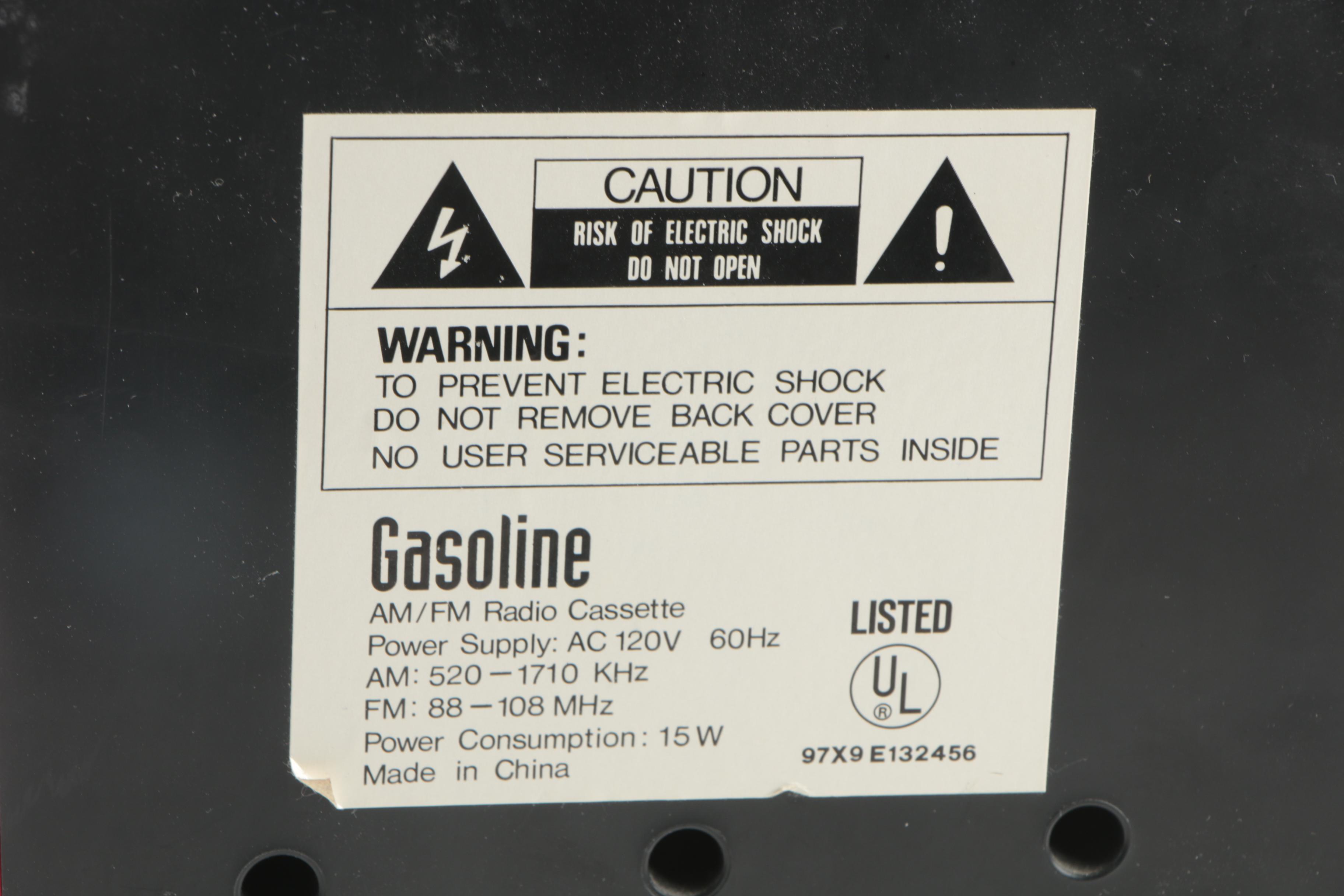 Marksman Gasoline Pump Shaped AM/FM Radio Cassette Player