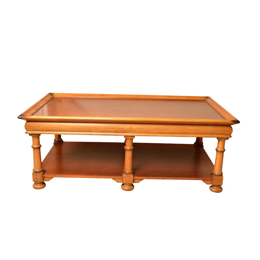 Wooden Bamboo Style Coffee Table