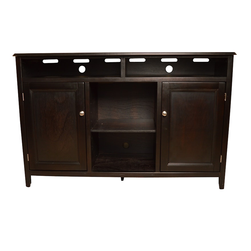 Dark Stained Entertainment Cabinet