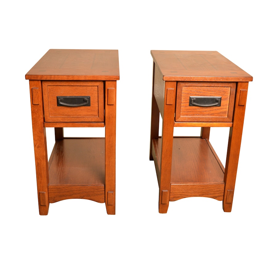 Contemporary Wooden End Tables