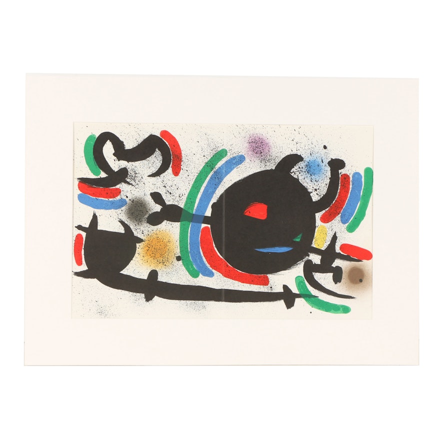 Joan Miró Color Lithograph from "Lithographs I"