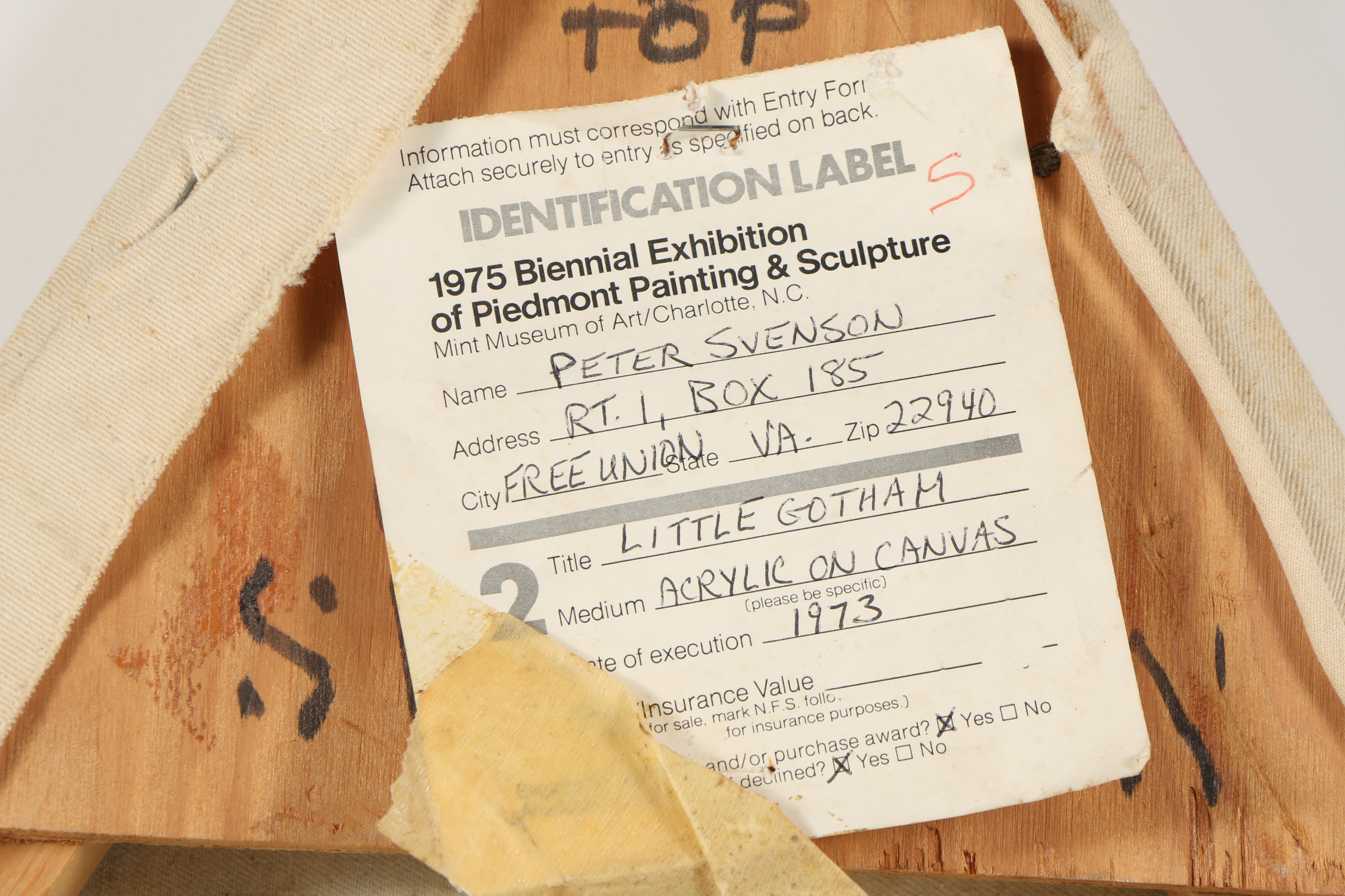 Peter Svenson Acrylic Painting "Little Gotham"