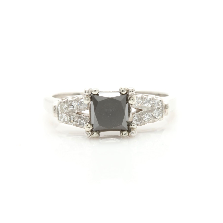 Platinum 1.14 CTW Diamond Ring