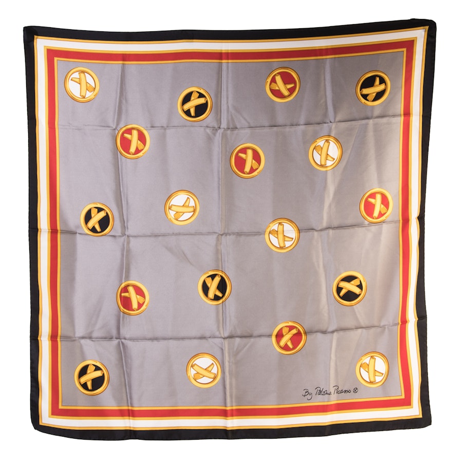 Paloma Picasso Silk Scarf, Made in Italy