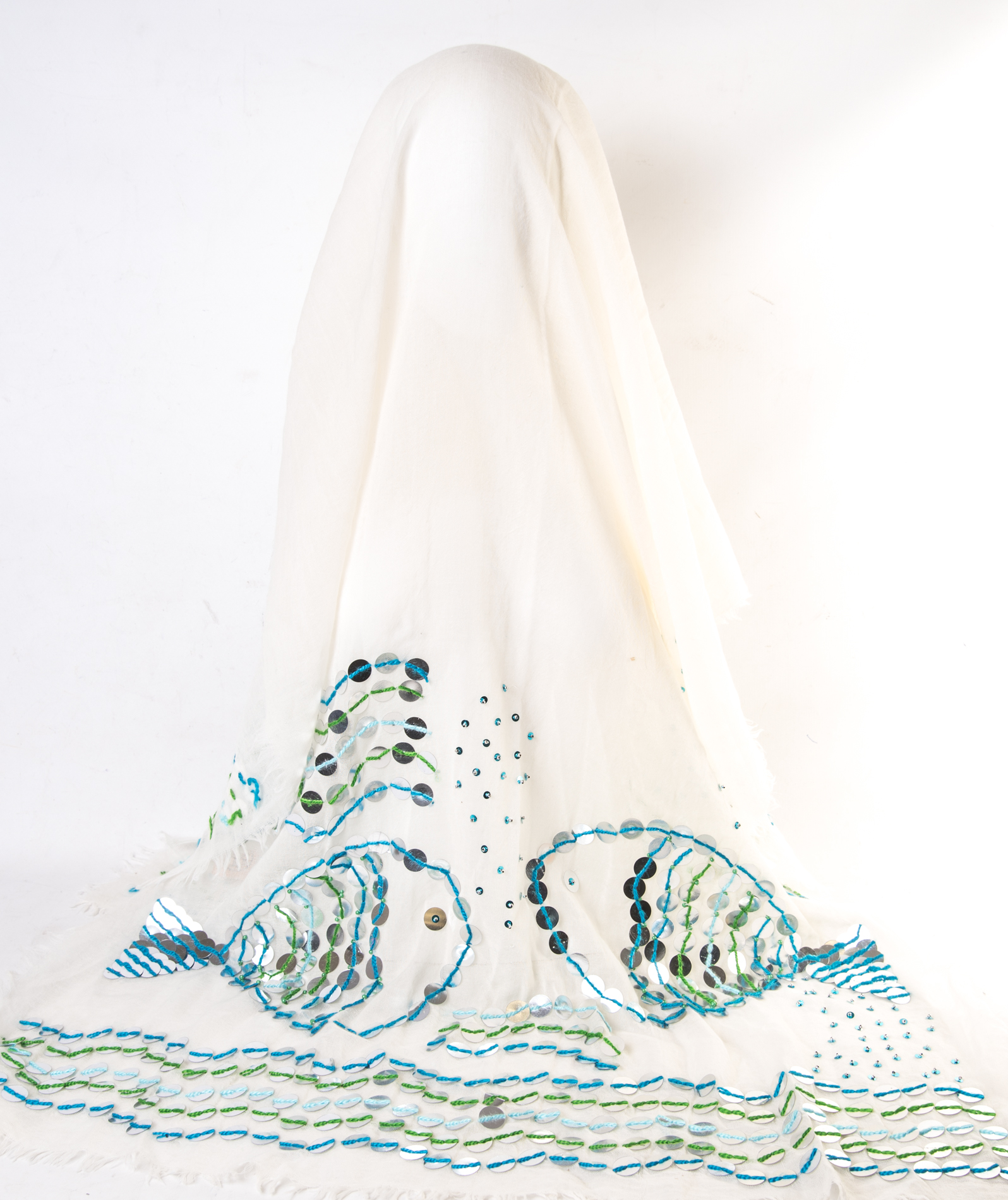 Tory Burch Sequin Fish Scarf