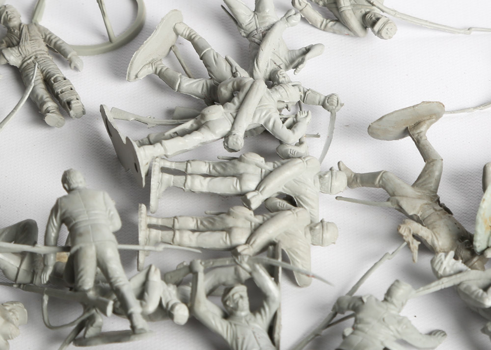 Vintage Marx 1960s Era "Blue & Gray" Battle Set