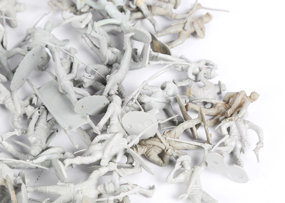 Vintage Marx 1960s Era "Blue & Gray" Battle Set