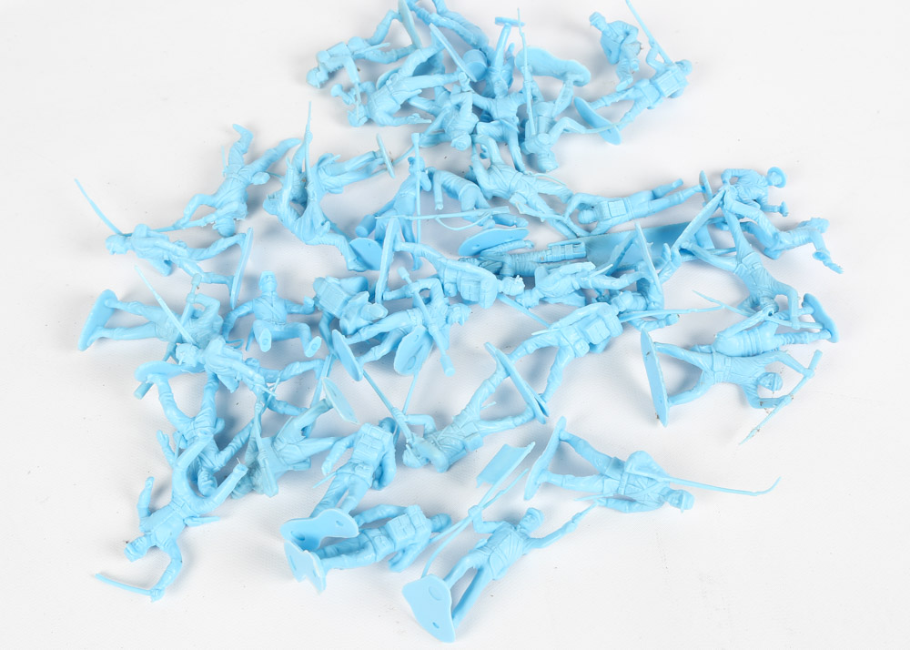 Vintage Marx 1960s Era "Blue & Gray" Battle Set