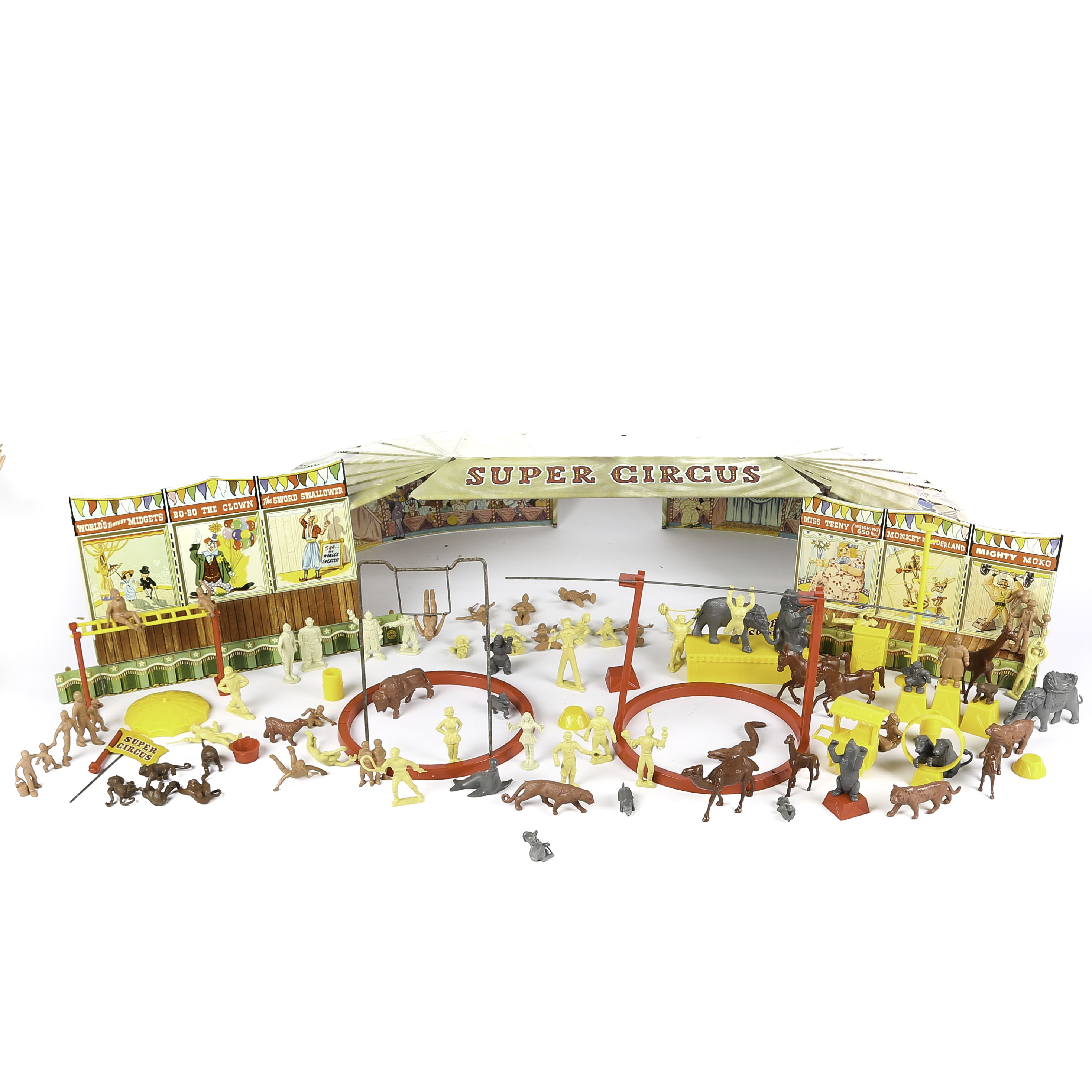 Vintage Marx 1950s Era "Super Circus" Model 4320 Play Set