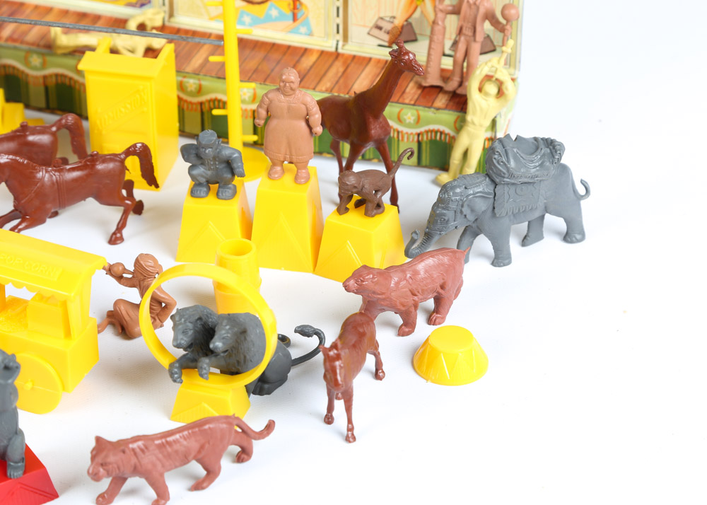 Vintage Marx 1950s Era "Super Circus" Model 4320 Play Set