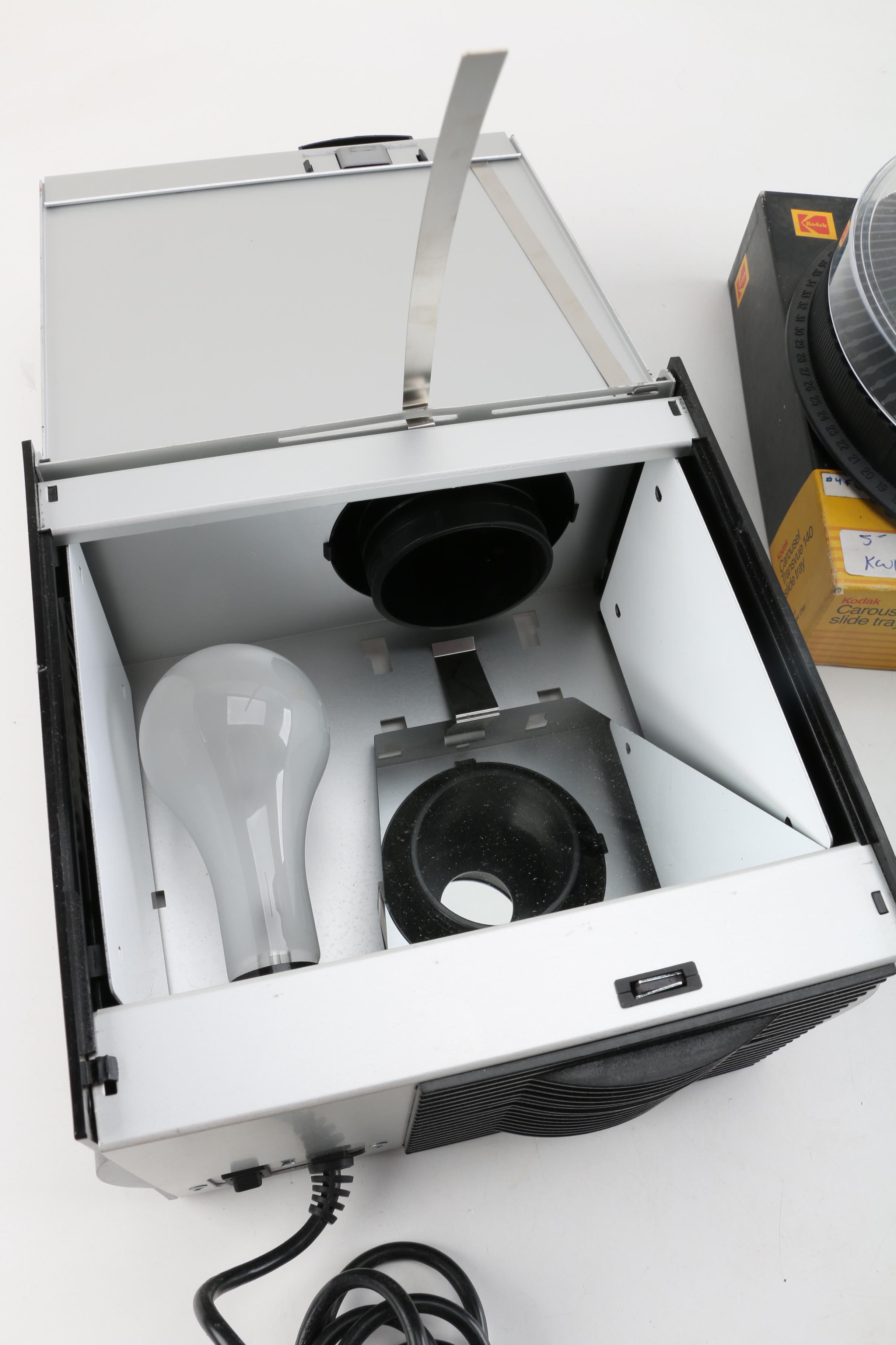 Artograph Designer Projector with Vintage Kodak Carousel Slide Trays