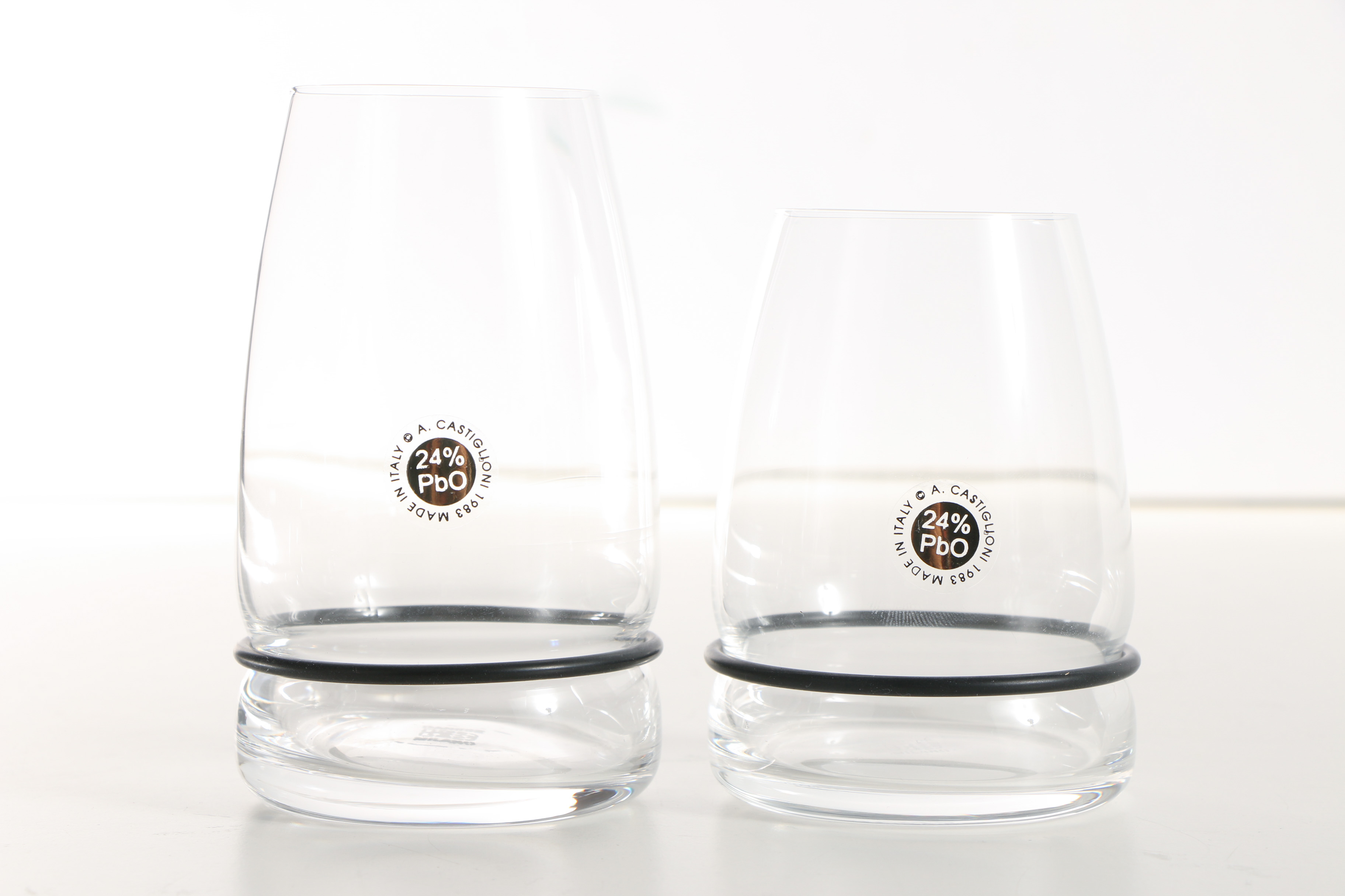 Achille Castiglioni "Ovio" Series Glassware