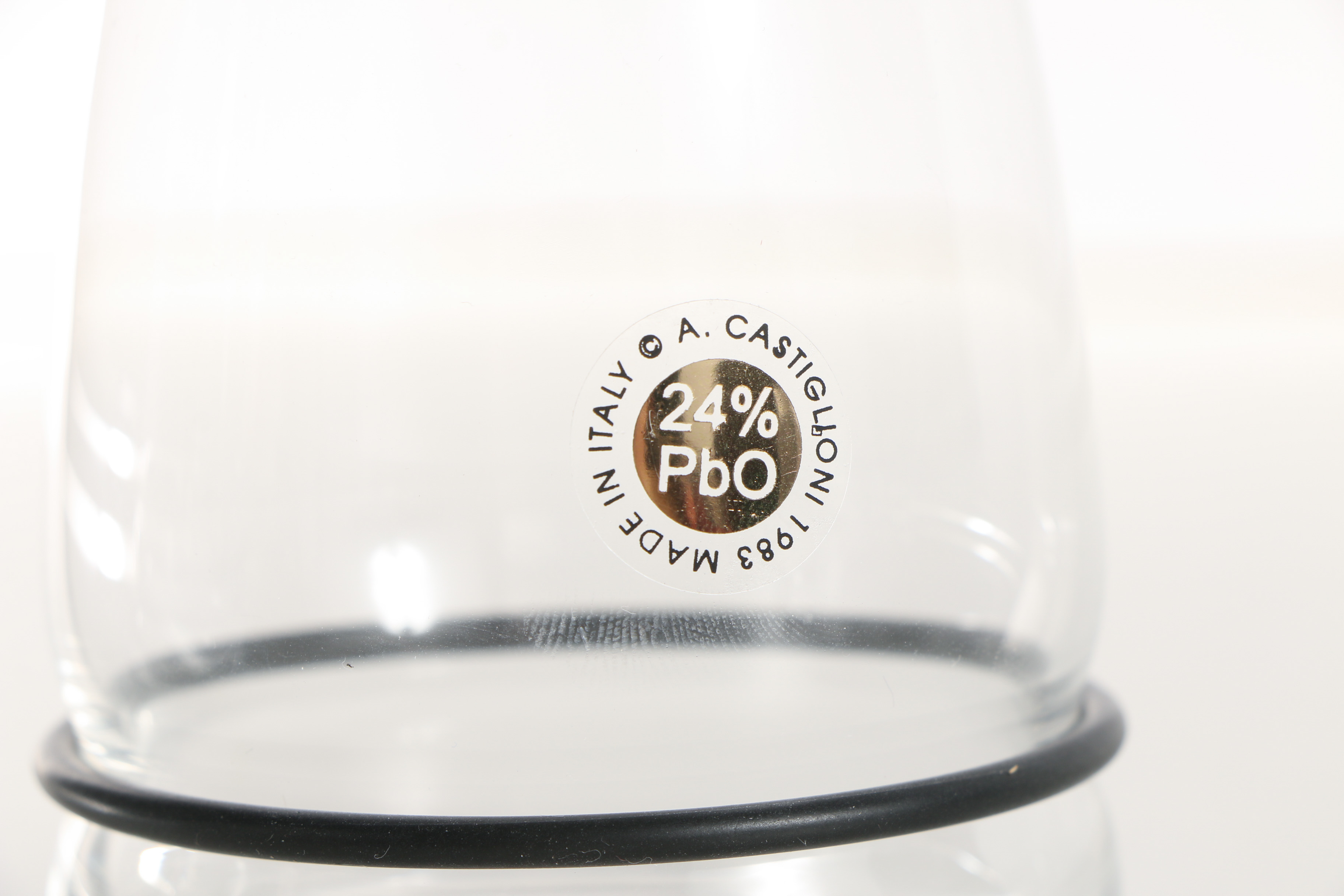 Achille Castiglioni "Ovio" Series Glassware