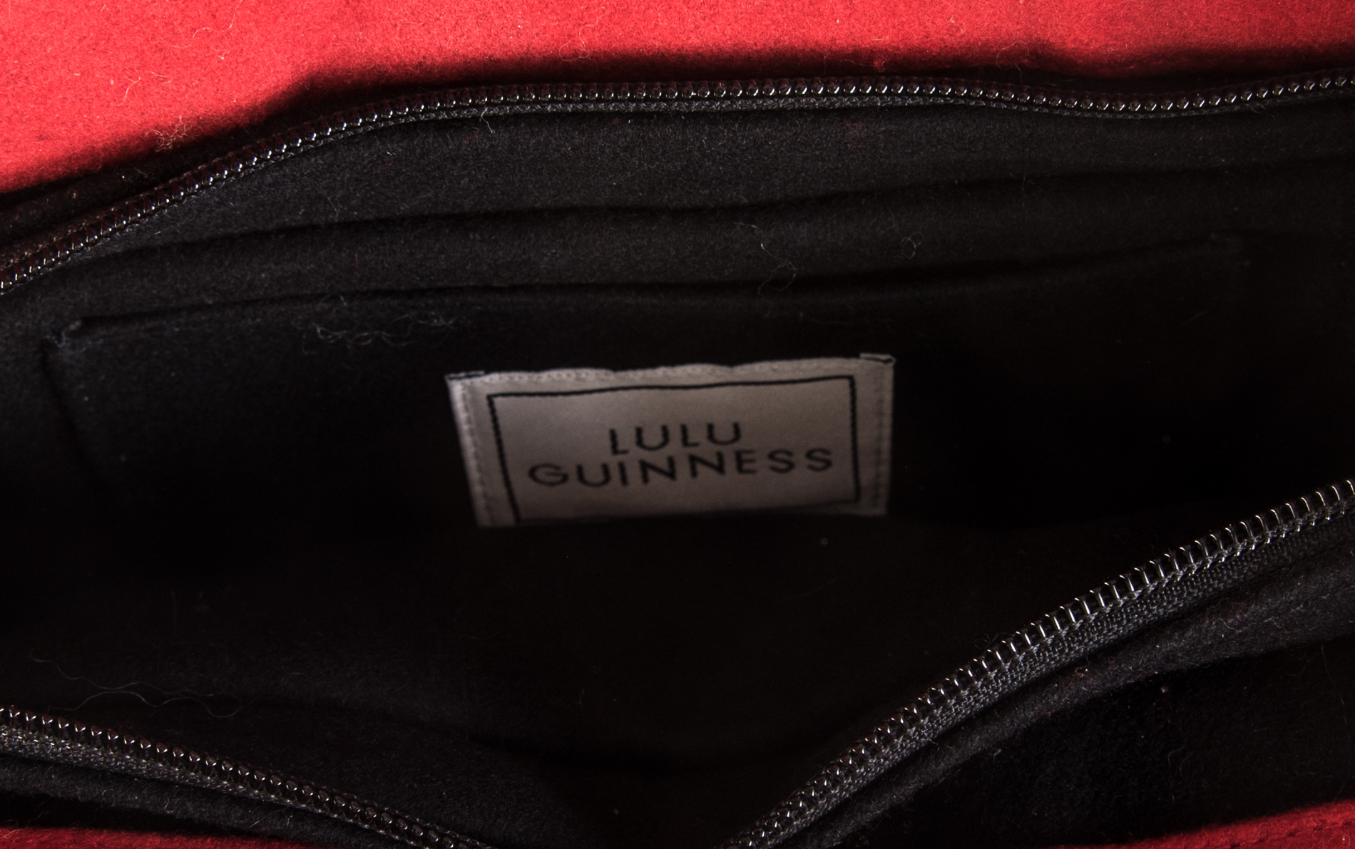 Lulu Guinness Wool Felt House Handbag