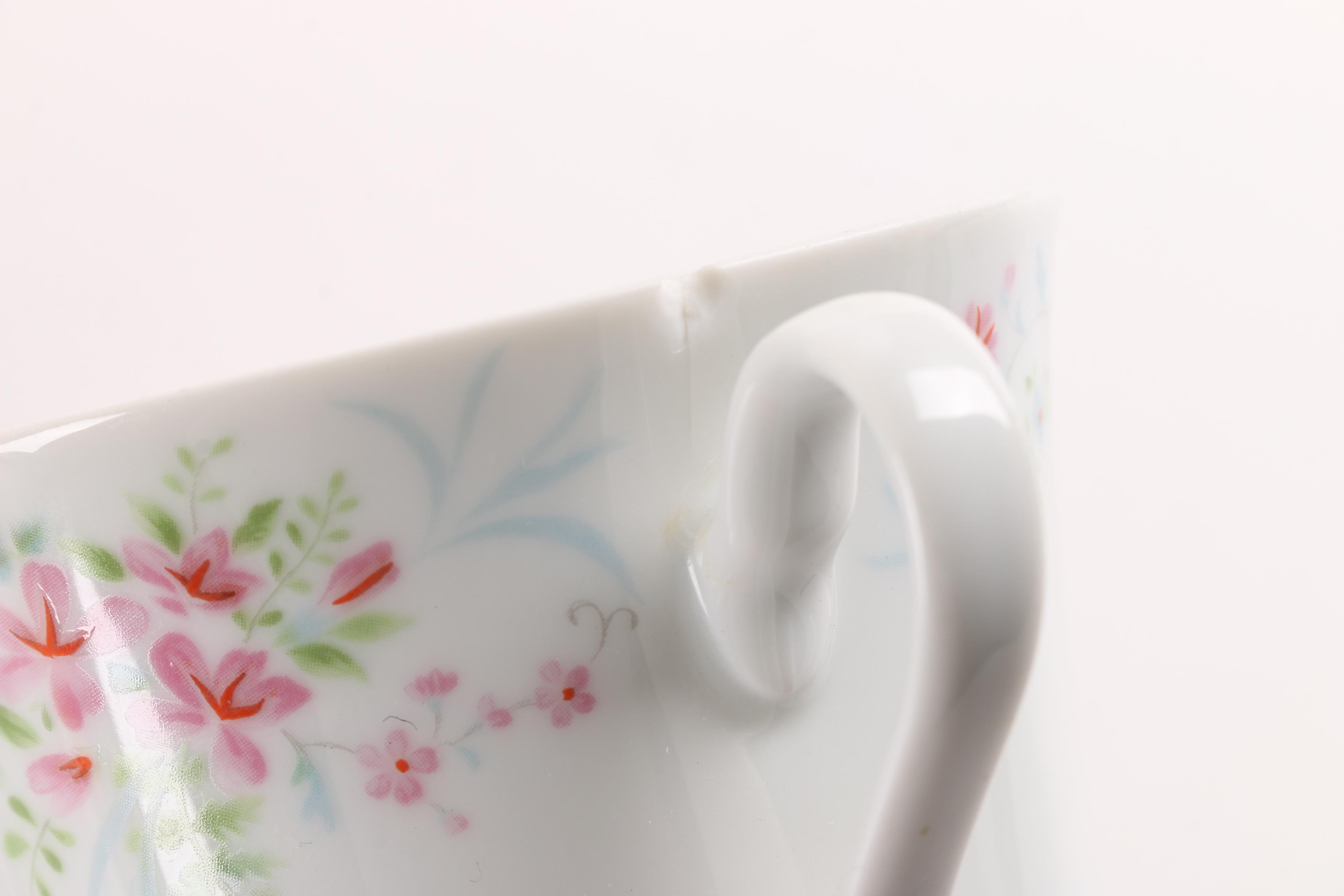 Vintage Mikasa "Fern Rose" Porcelain Dinnerware