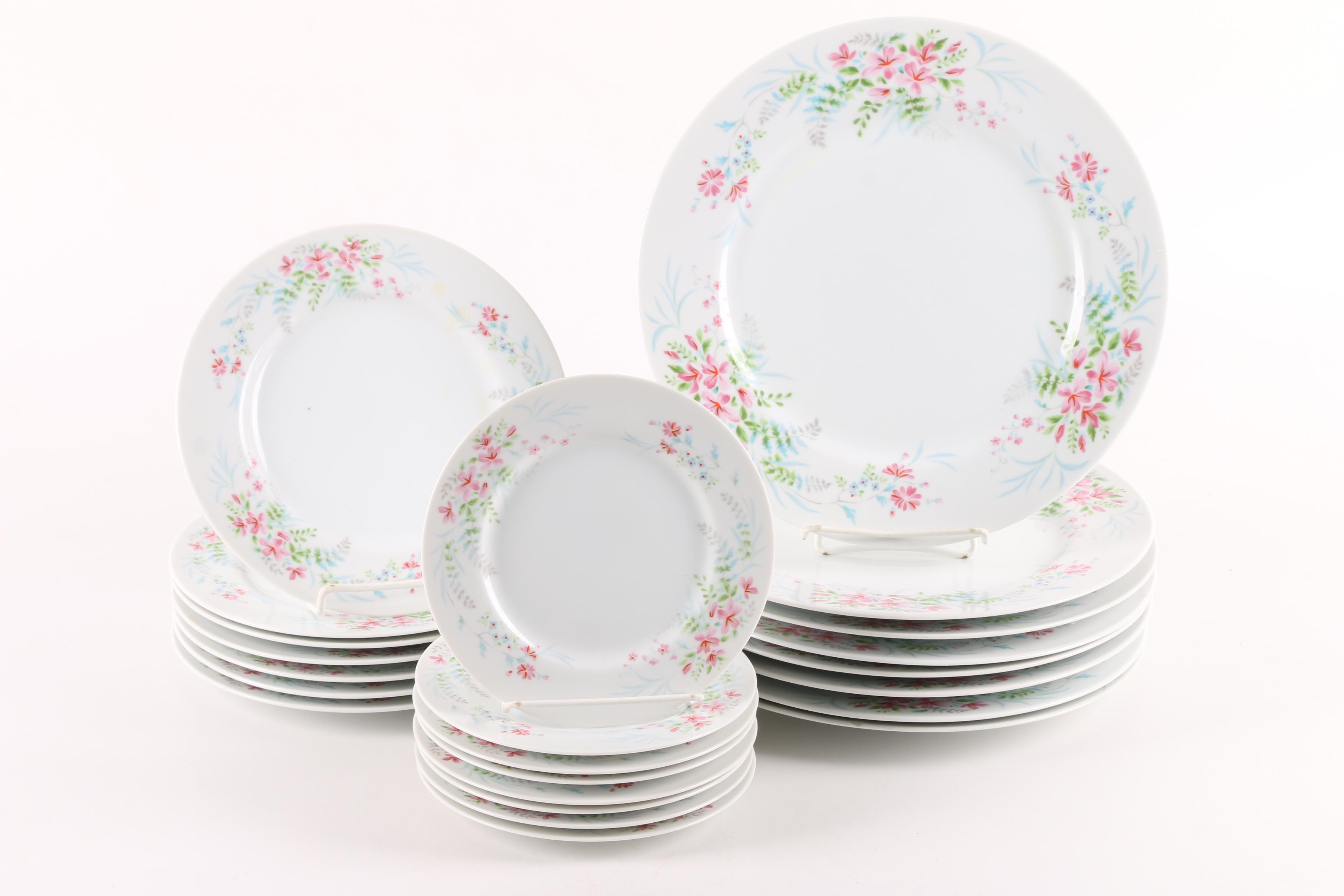 Vintage Mikasa "Fern Rose" Porcelain Dinnerware