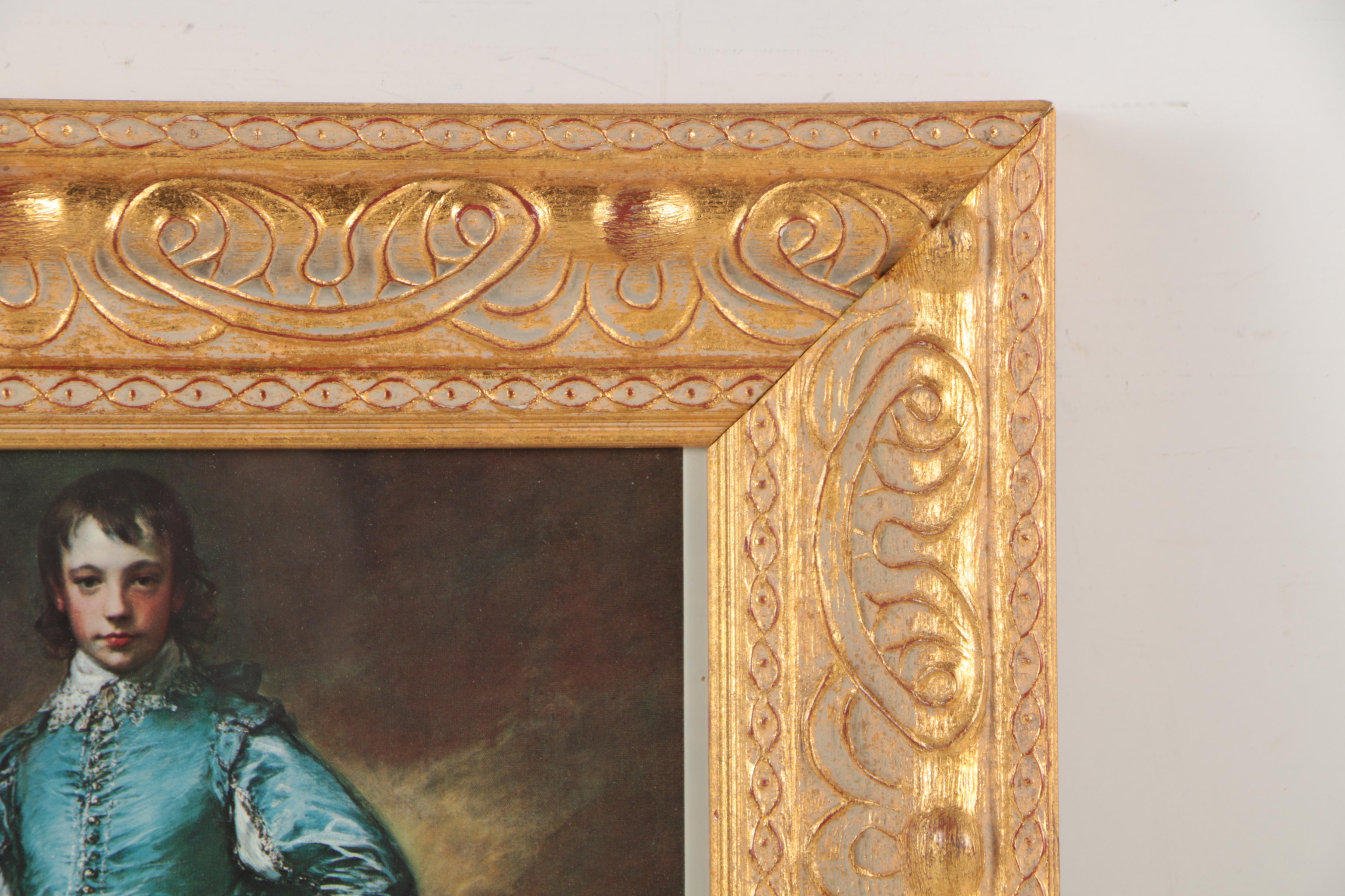 Offset Lithographic Reproduction Print After Thomas Gainsborough "Blue Boy"