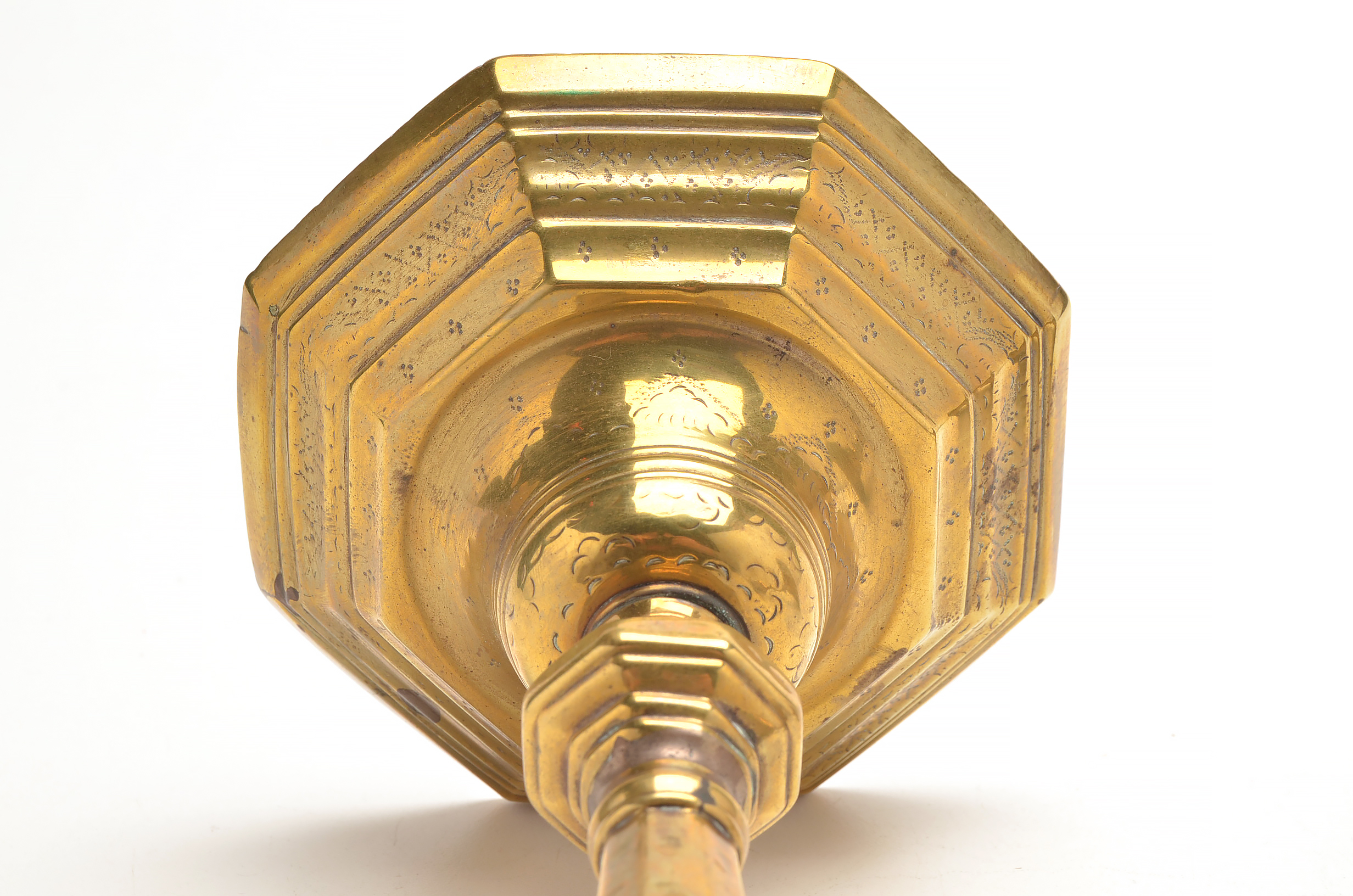 Pair of English Brass Candle Sticks