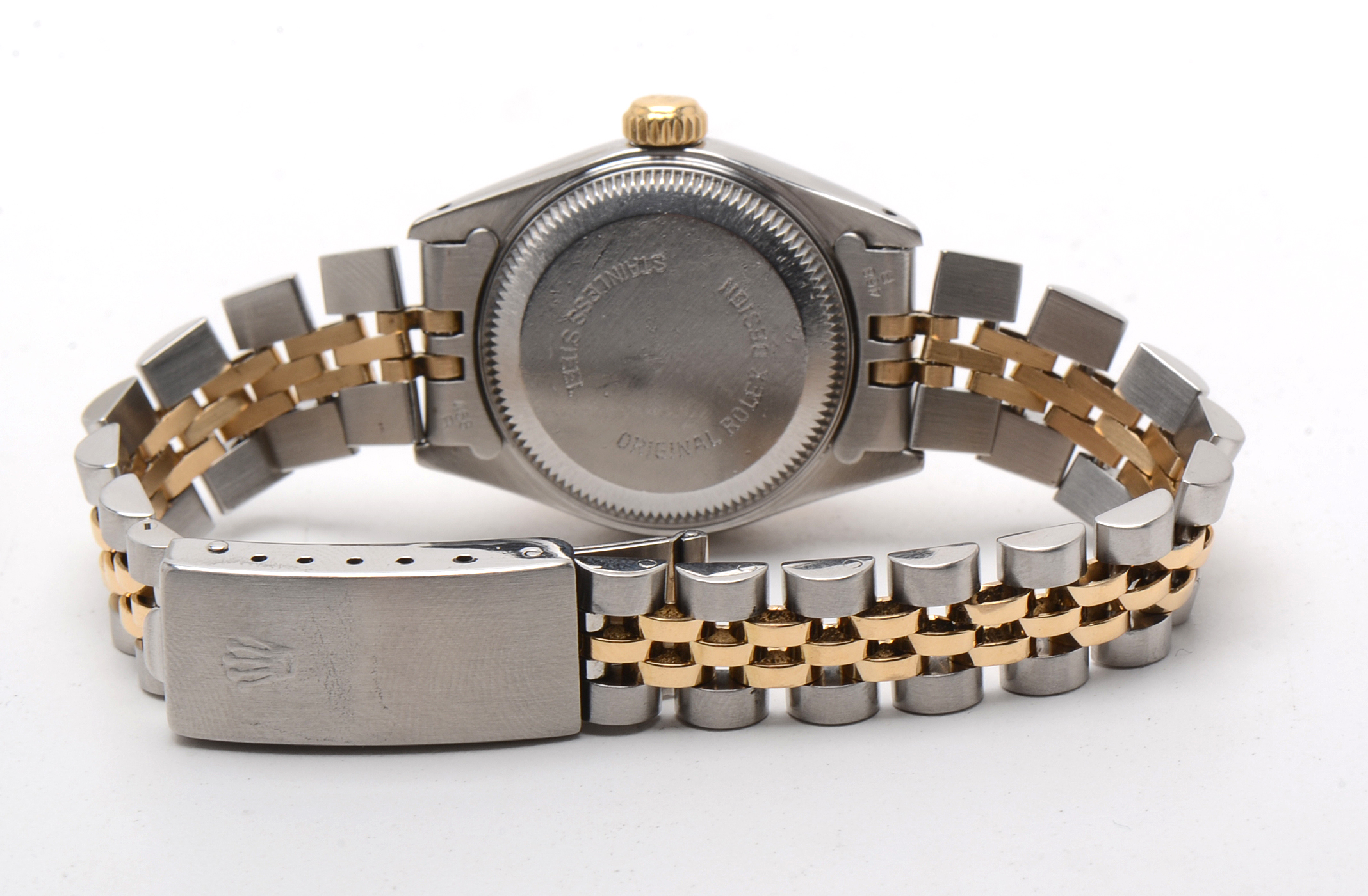 Rolex Datejust 18K Yellow Gold and Stainless Steel Factory Diamond Watch