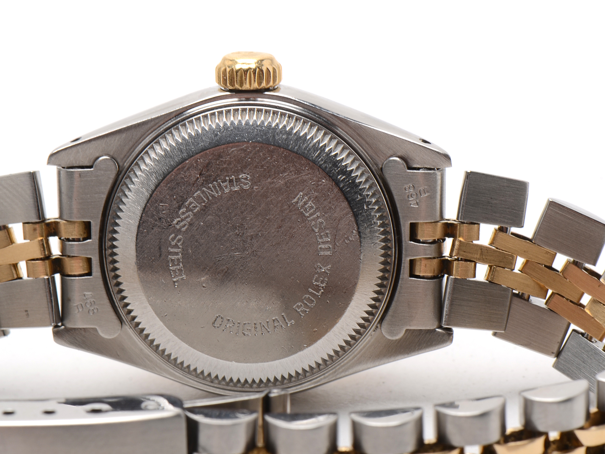 Rolex Datejust 18K Yellow Gold and Stainless Steel Factory Diamond Watch