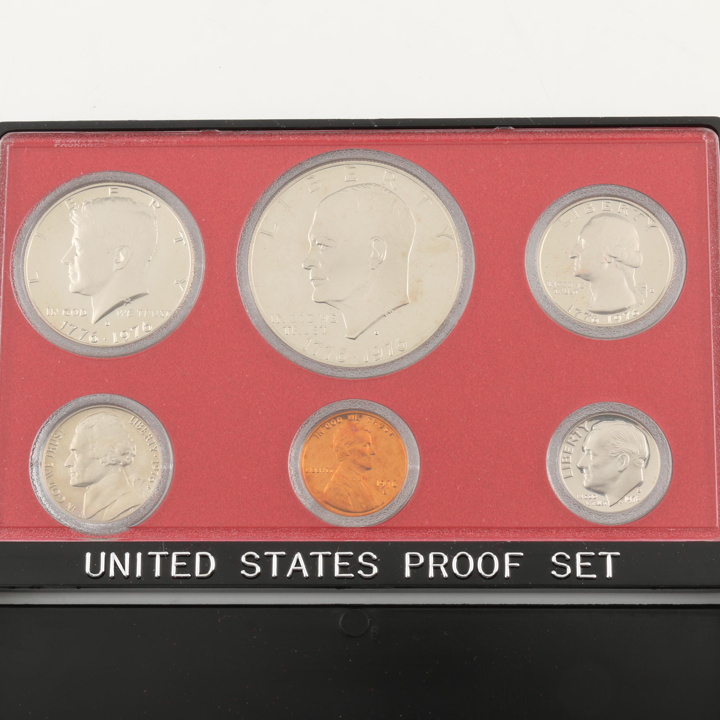 Ten 1976 U.S. Mint Proof Sets