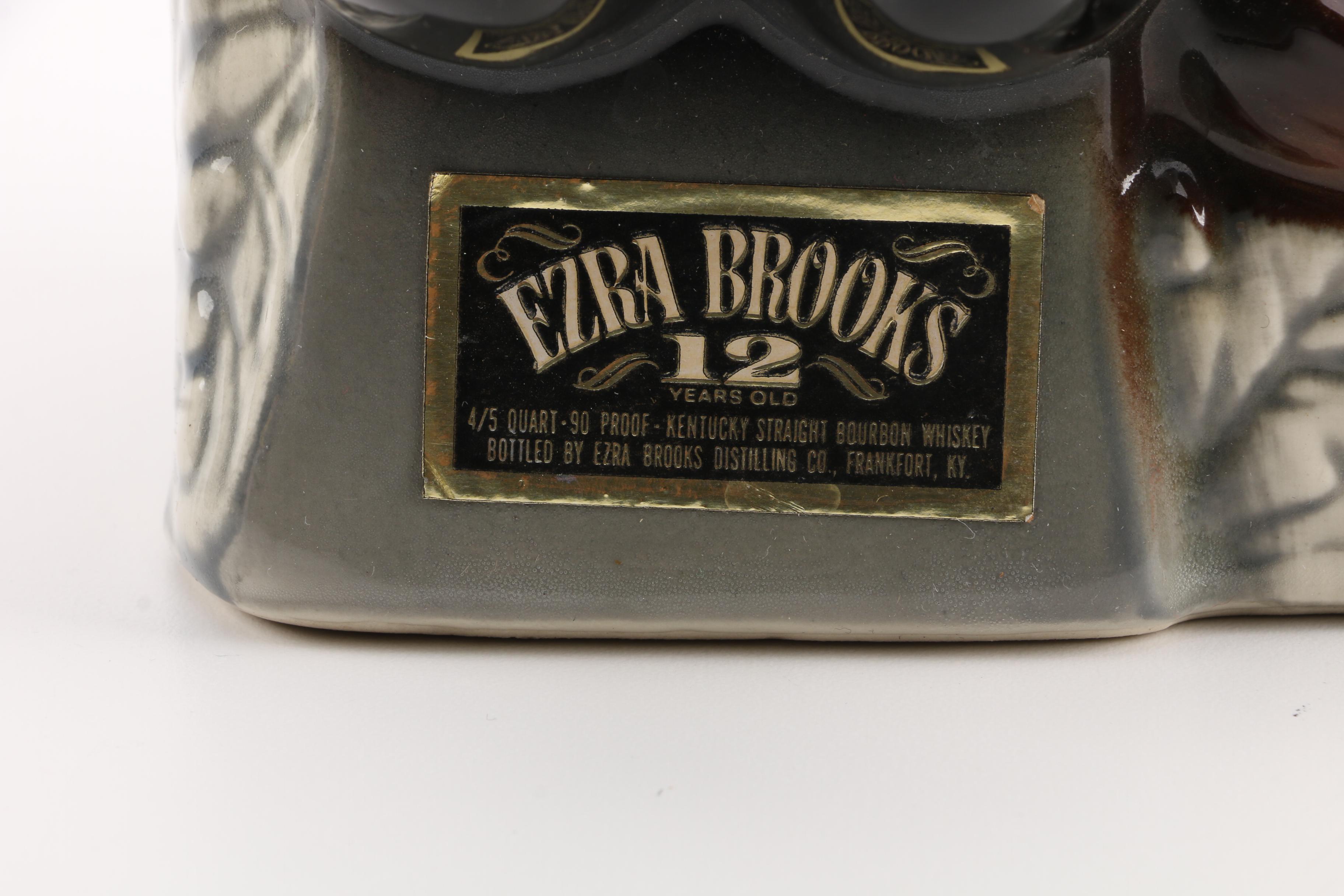 1969 Ezra Brooks "The Gold Prospector" Whiskey Decanter