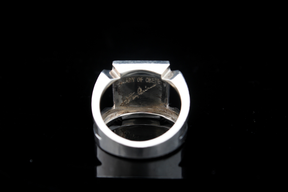 Anthony Quinn Sterling Silver and 18K Yellow Gold "Lady of Crete" Ring