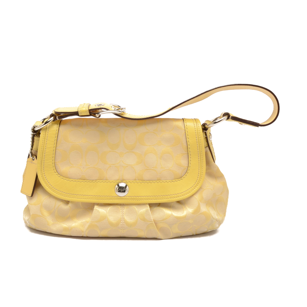 Coach Signature Soho Flap Satchel Handbag