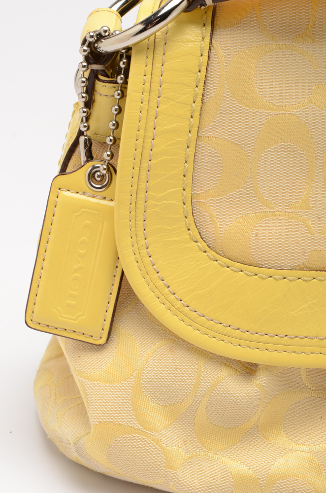 Coach Signature Soho Flap Satchel Handbag