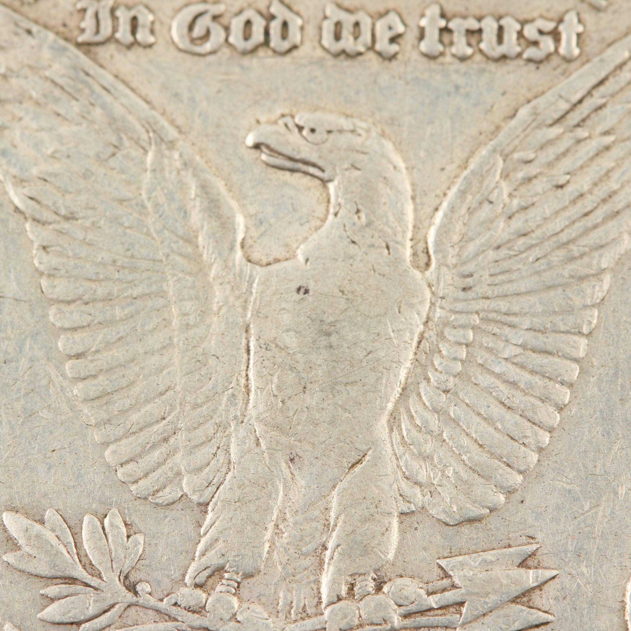 Five Morgan Silver Dollars