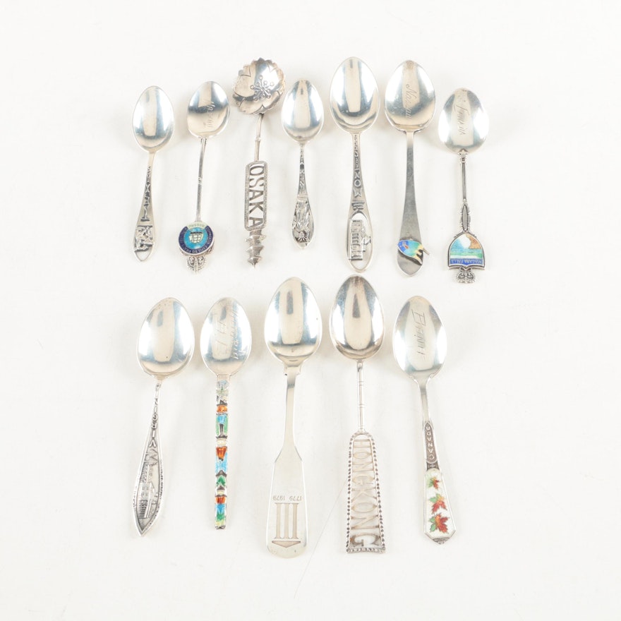 Gorham and Other Sterling Silver Souvenir Spoons