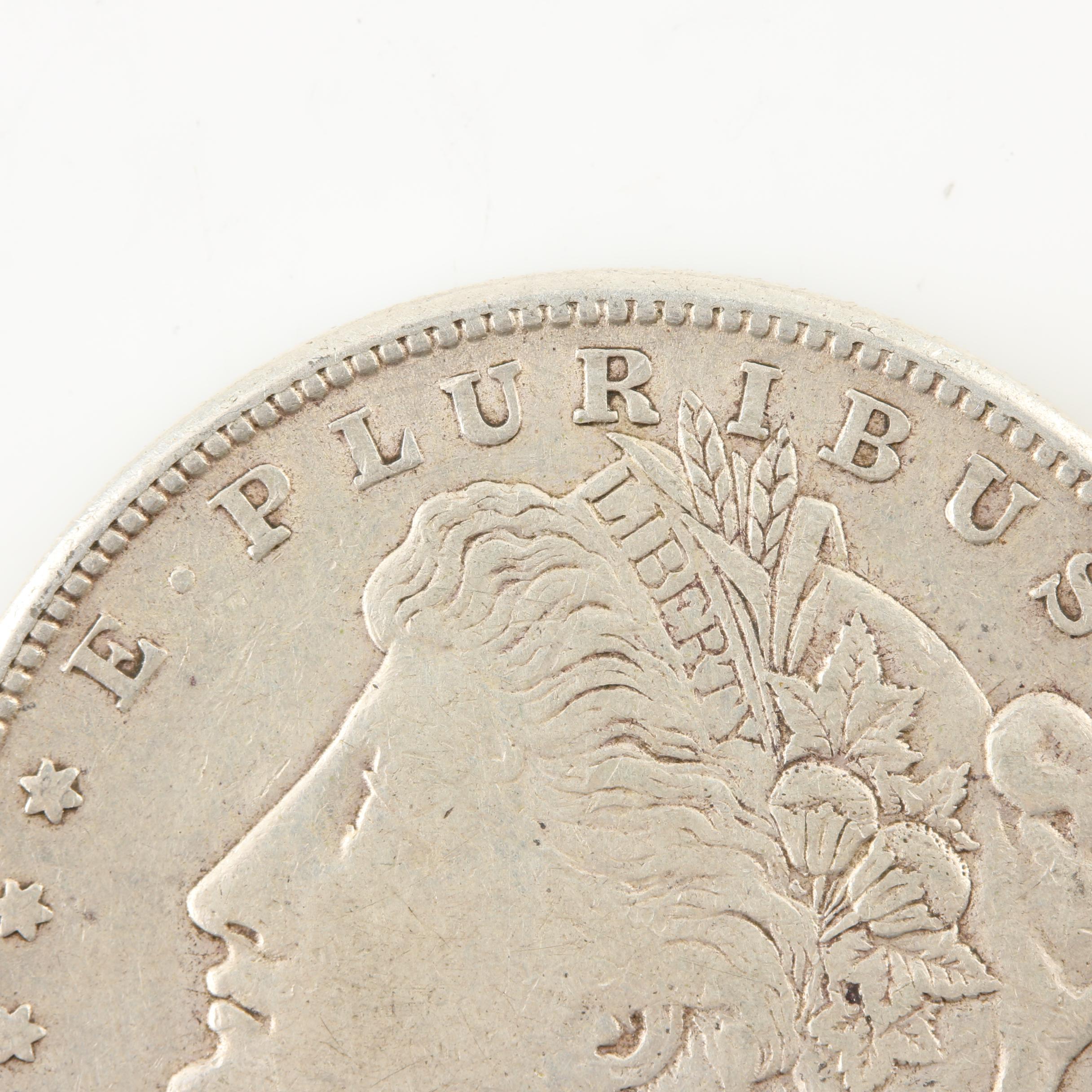 Five Morgan Silver Dollars