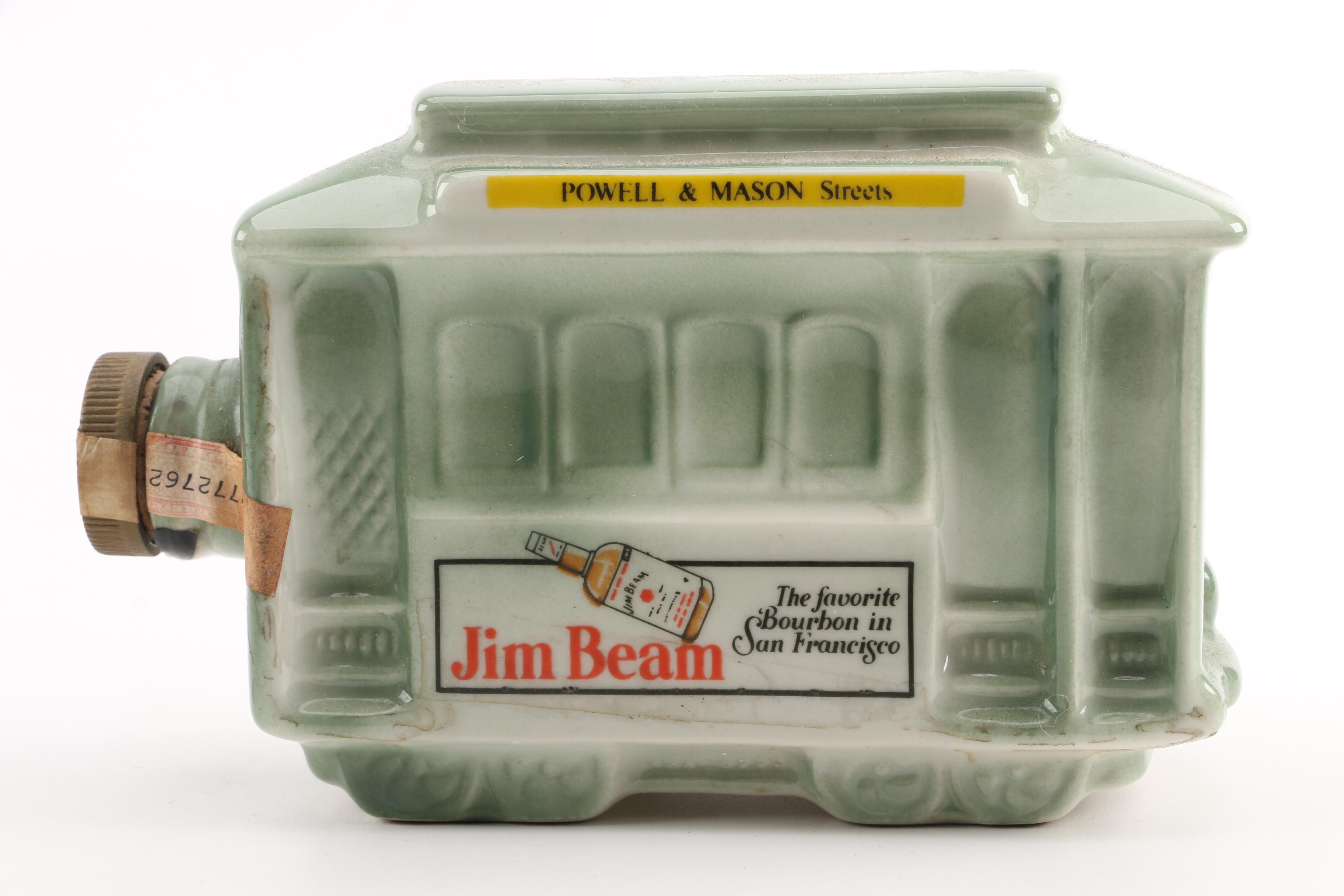 Vintage Jim Beam San Francisco Trolley Decanters