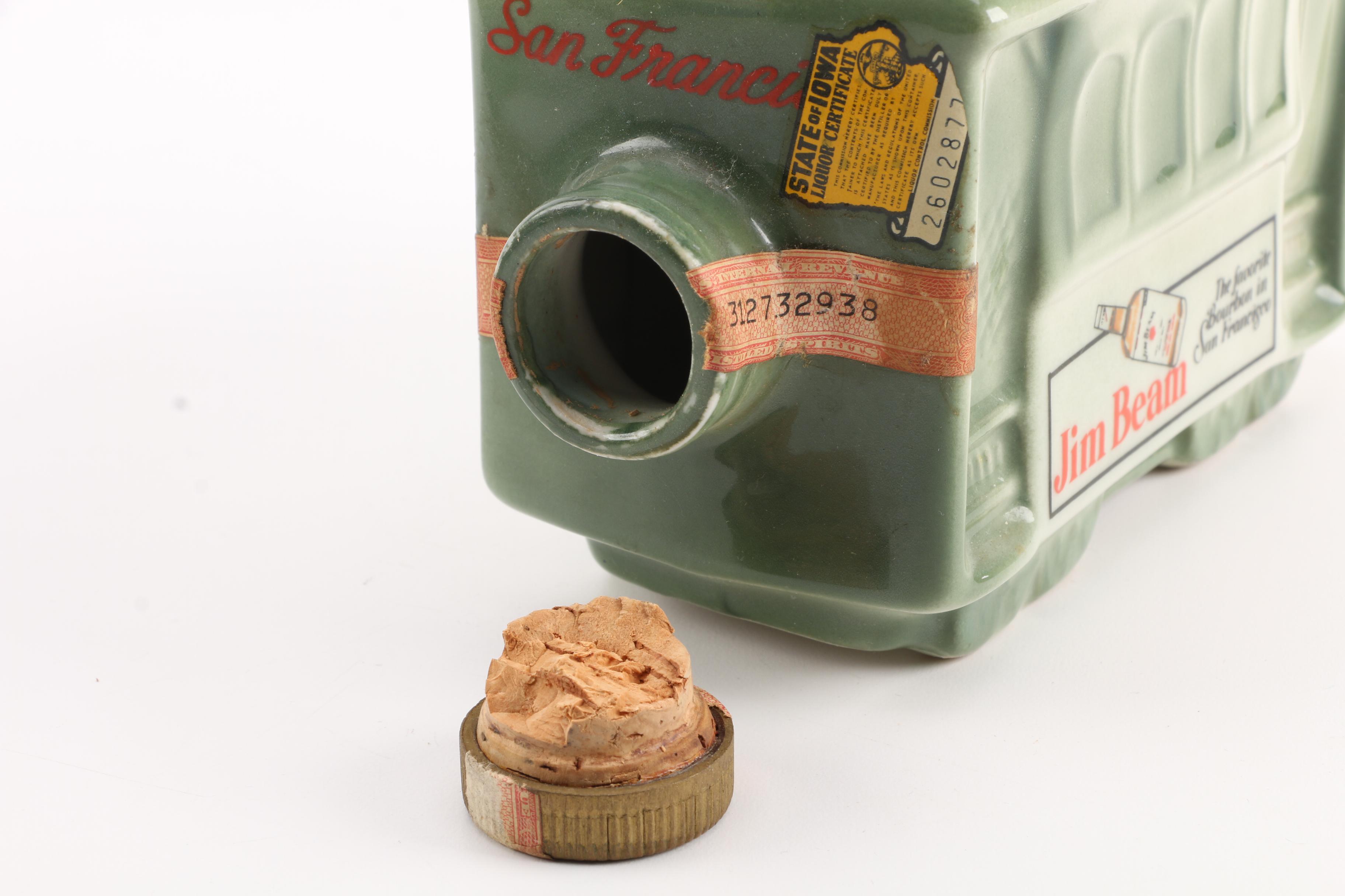 Vintage Jim Beam San Francisco Trolley Decanters