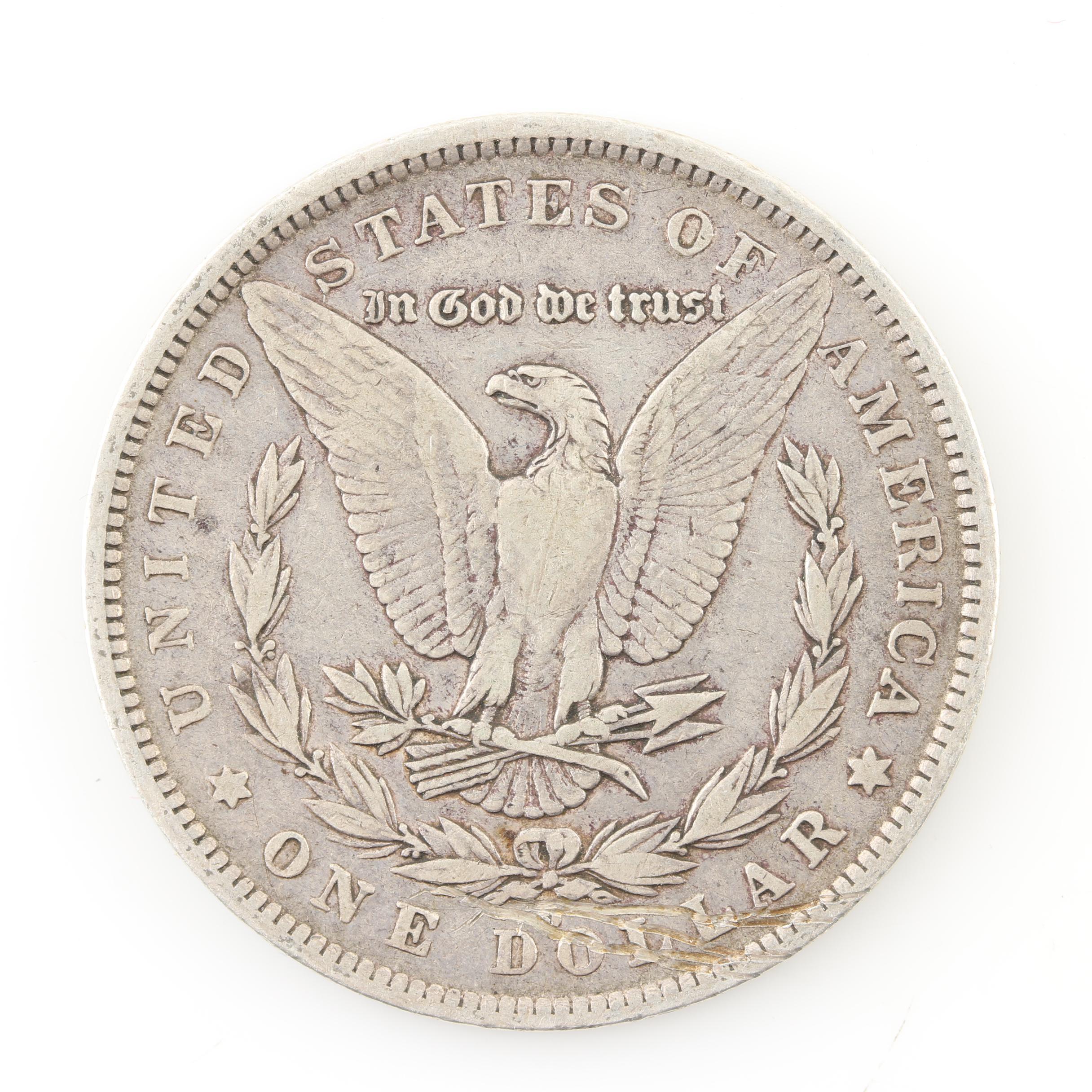 Five Morgan Silver Dollars