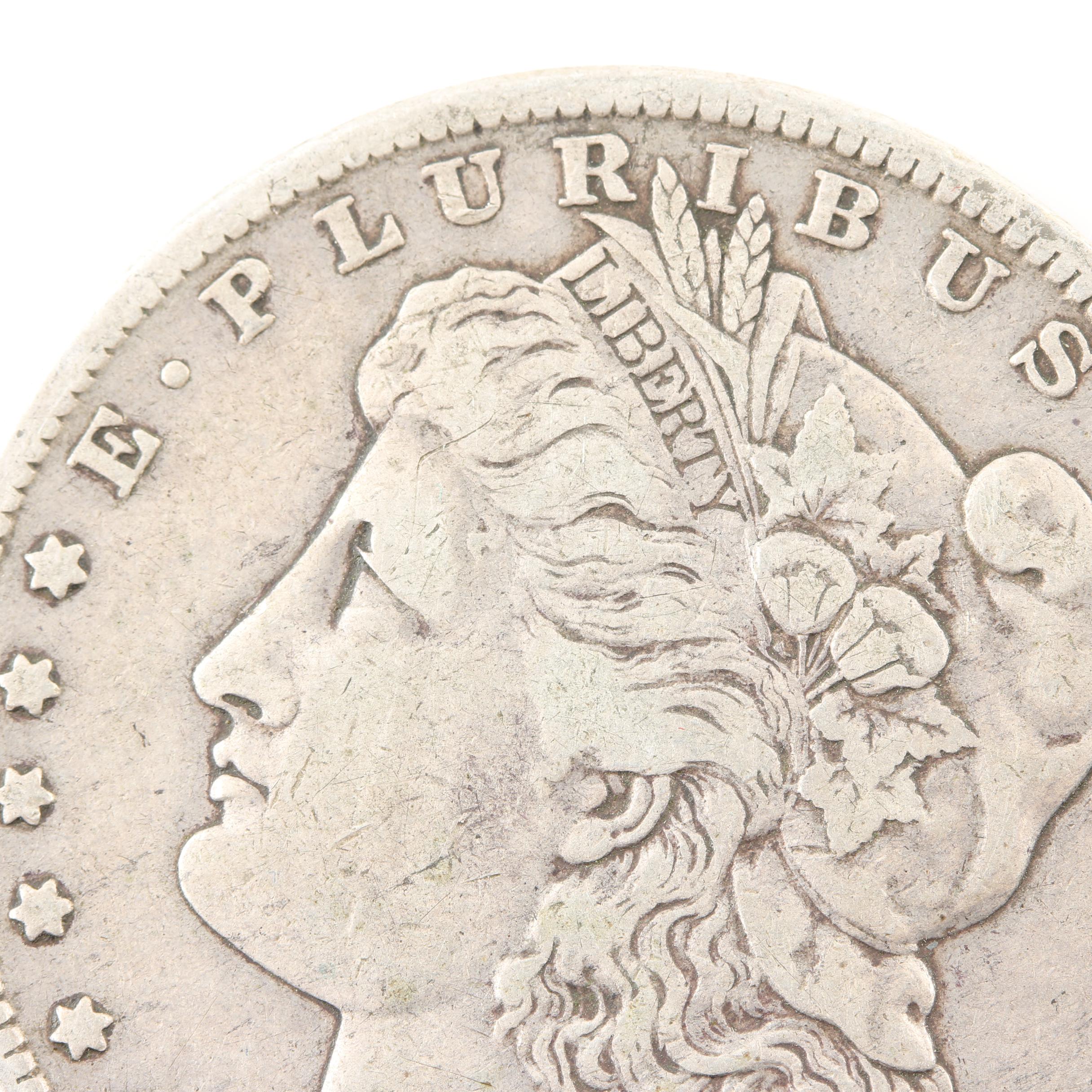 Five Morgan Silver Dollars