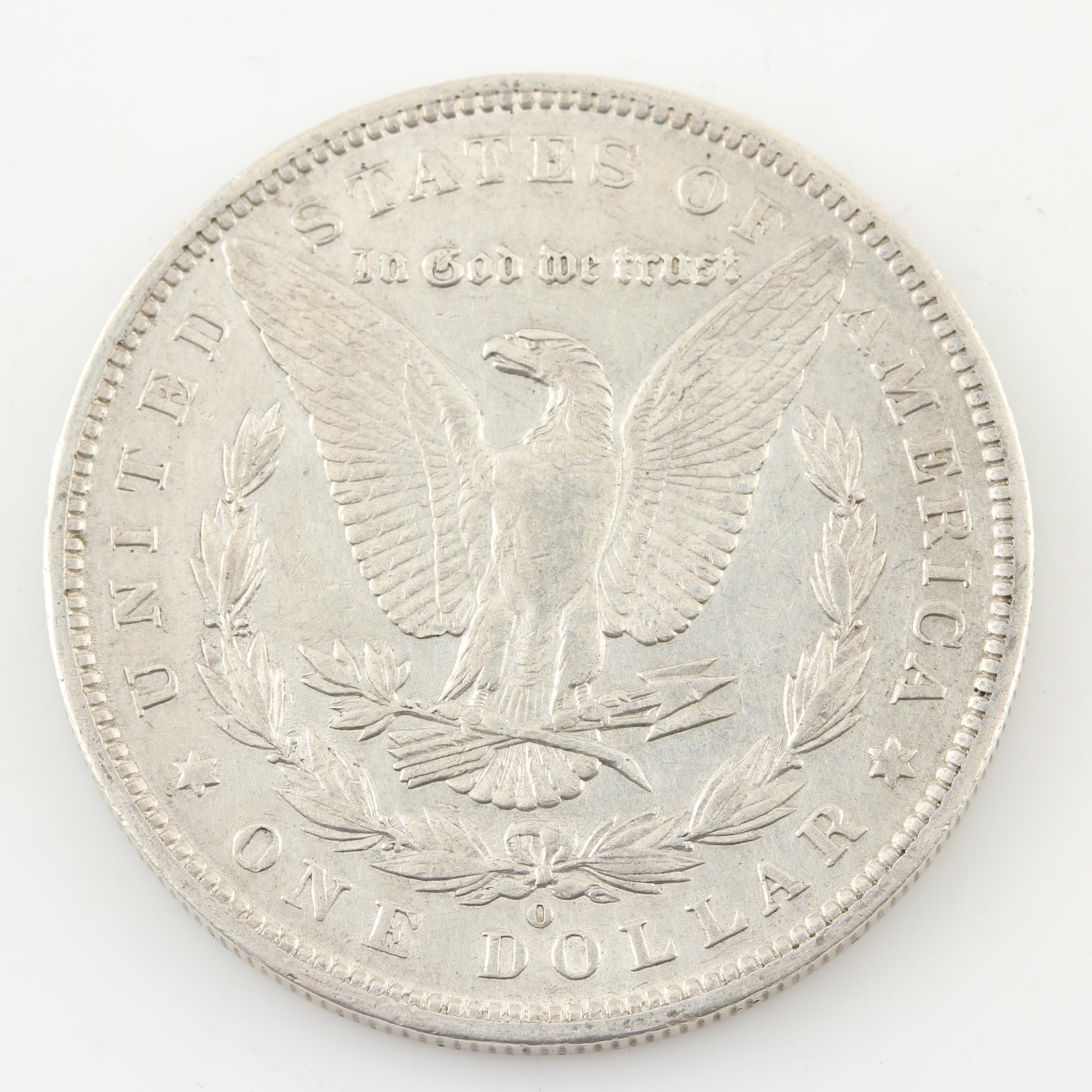 Five Morgan Silver Dollars