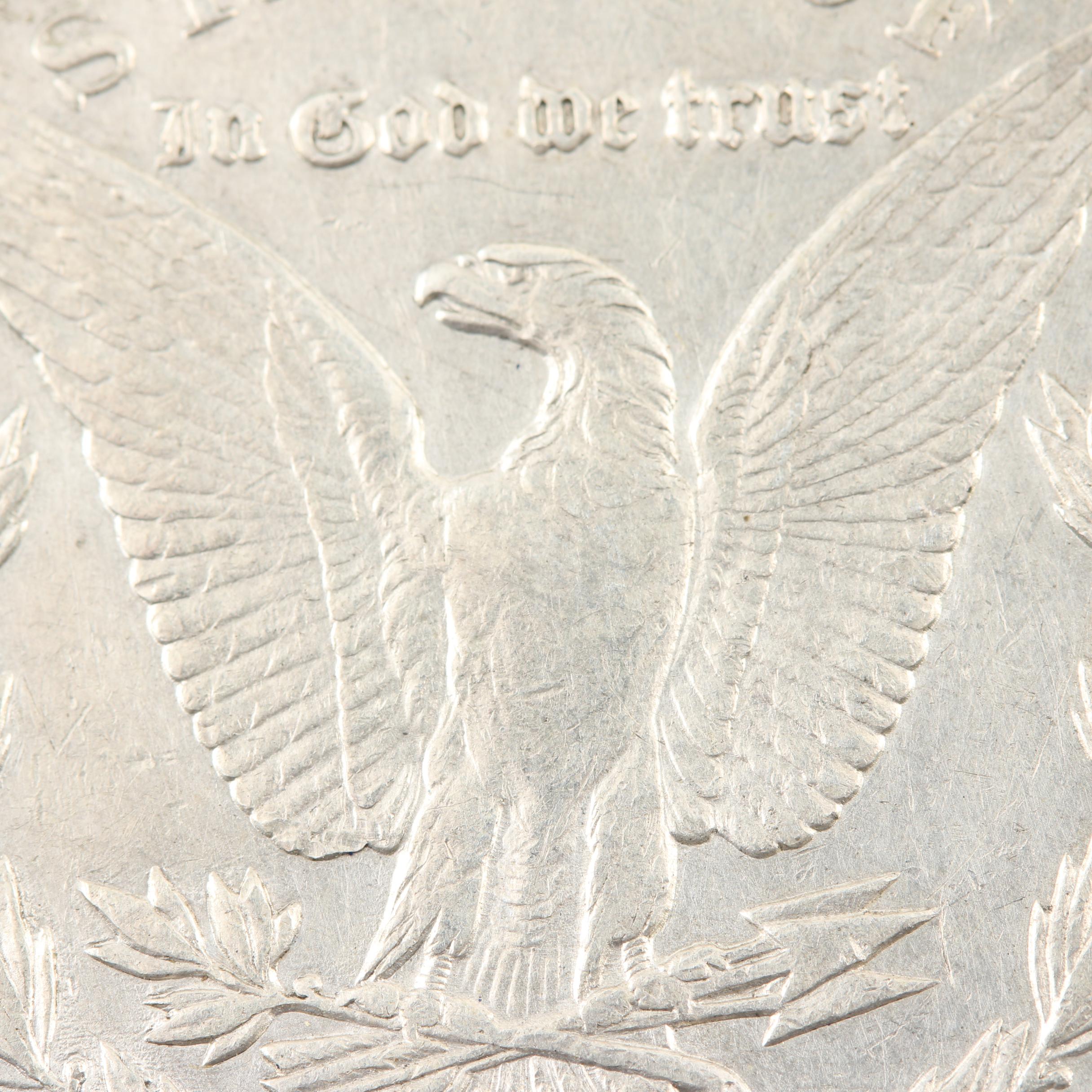 Five Morgan Silver Dollars