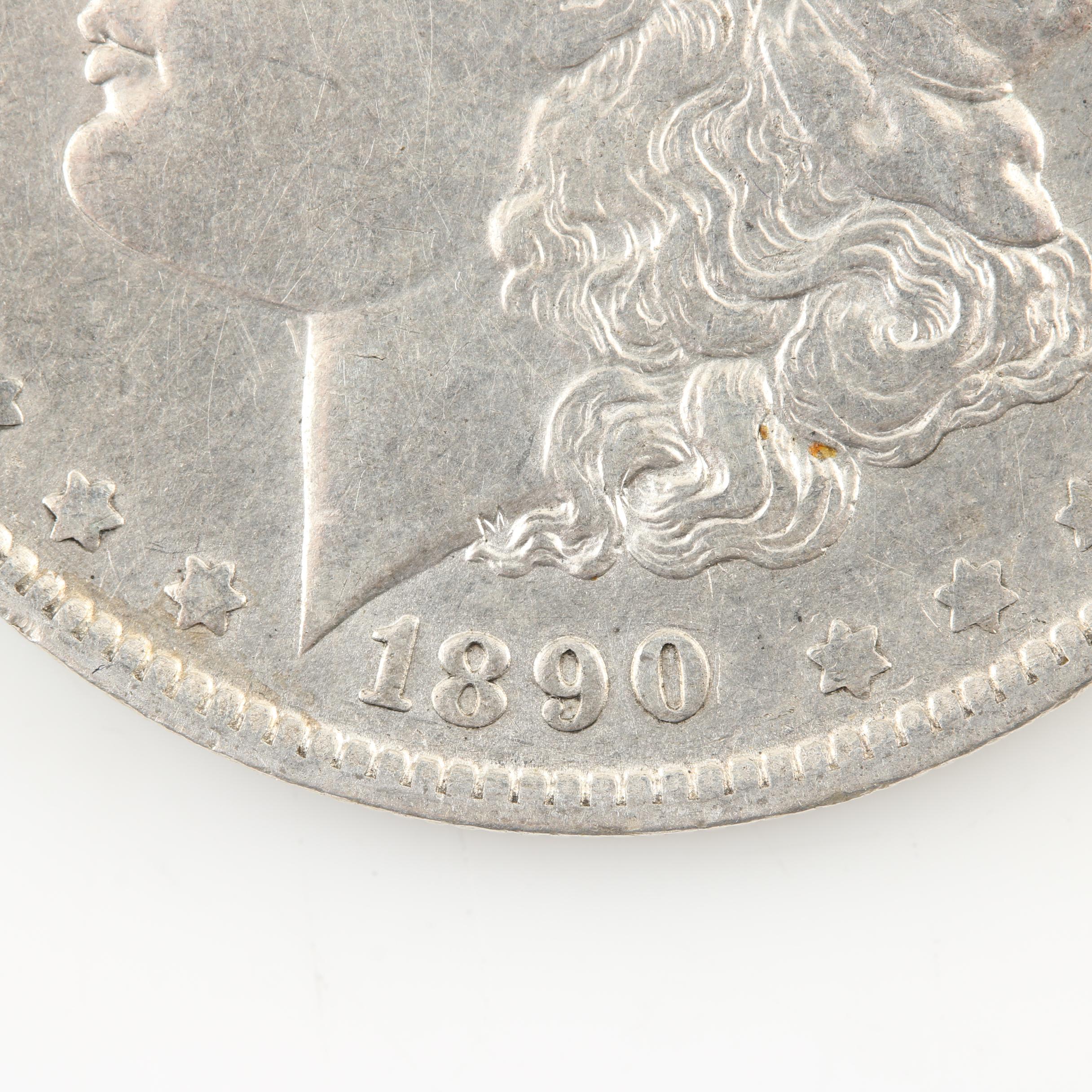 Five Morgan Silver Dollars