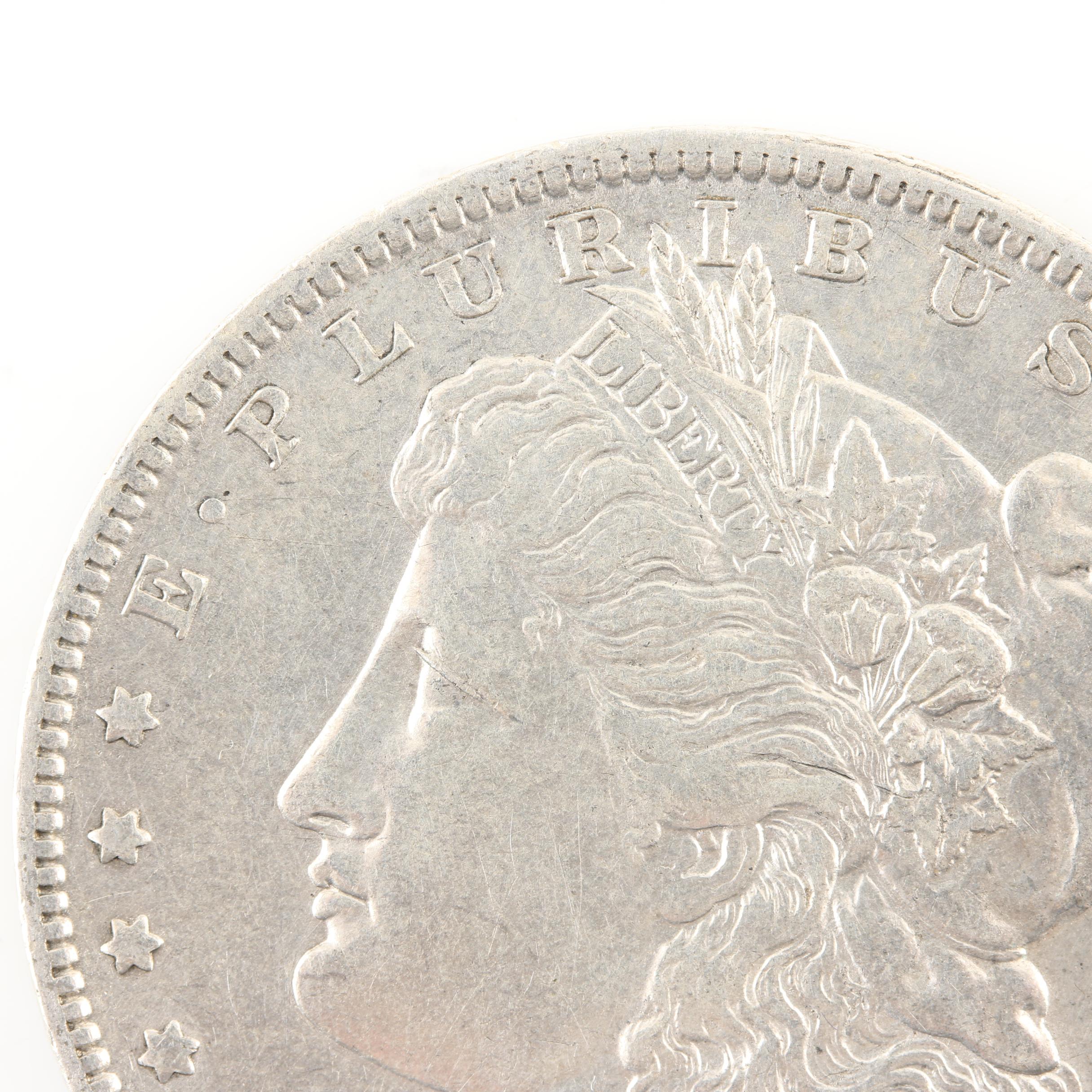 Five Morgan Silver Dollars