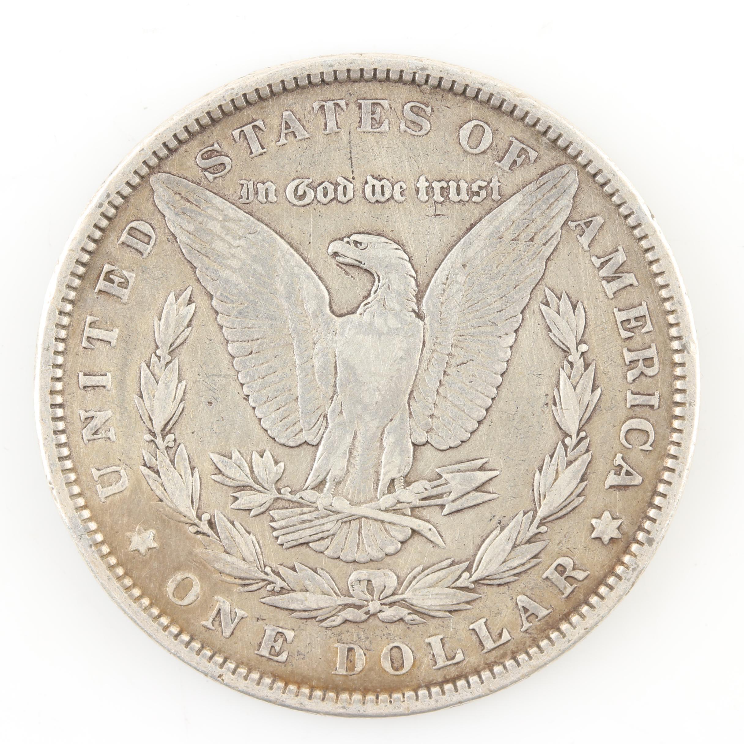 Five Morgan Silver Dollars