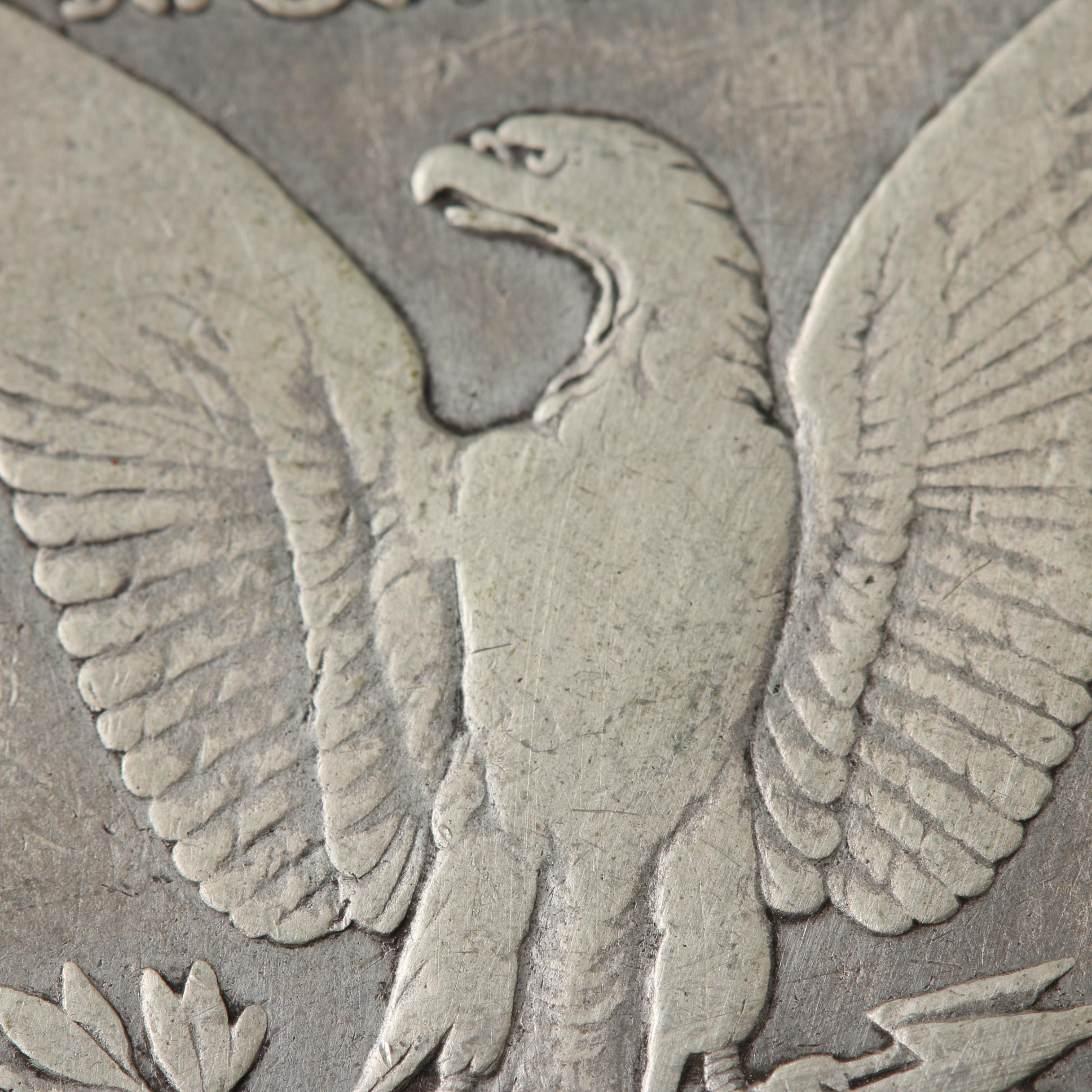 Five Morgan Silver Dollars