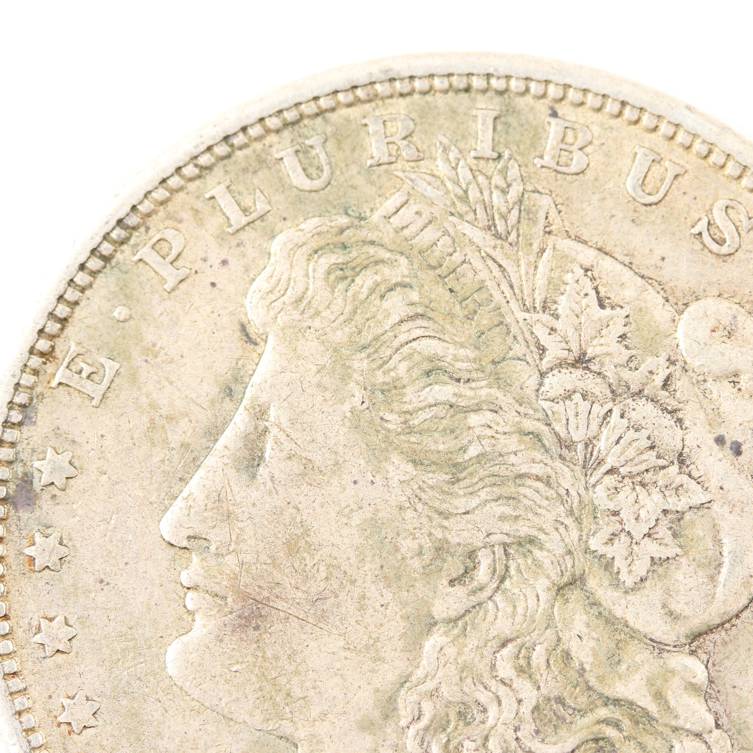 Five Morgan Silver Dollars