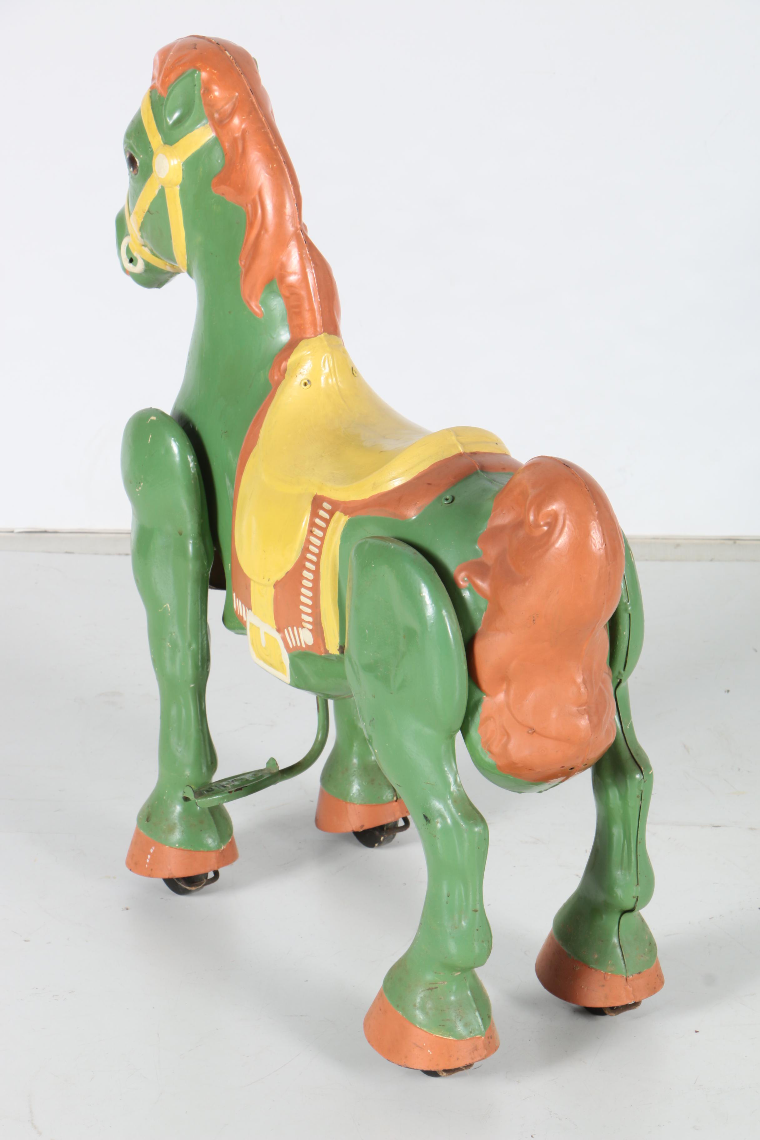 1950s Mobo Bronco Tin Ride-On Pedal Horse