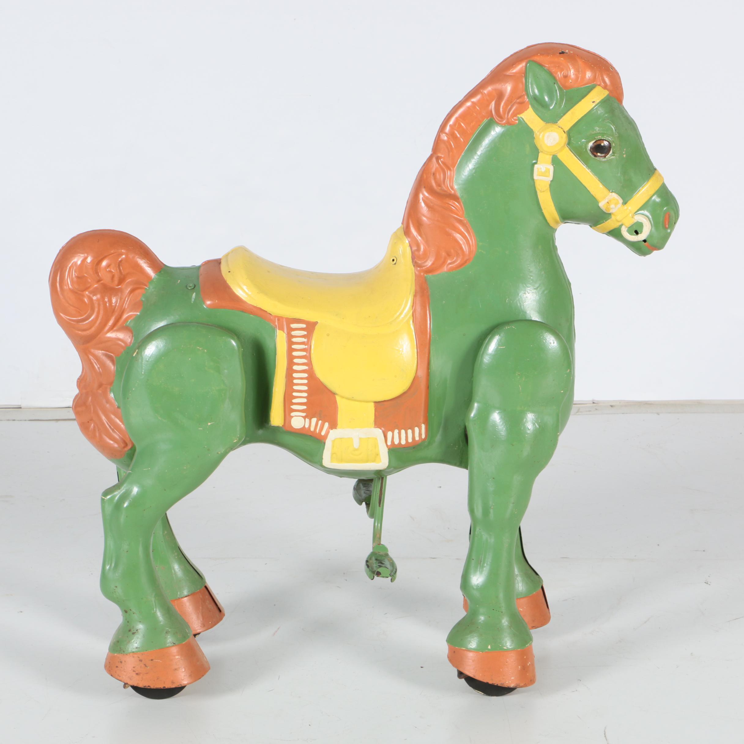 1950s Mobo Bronco Tin Ride-On Pedal Horse