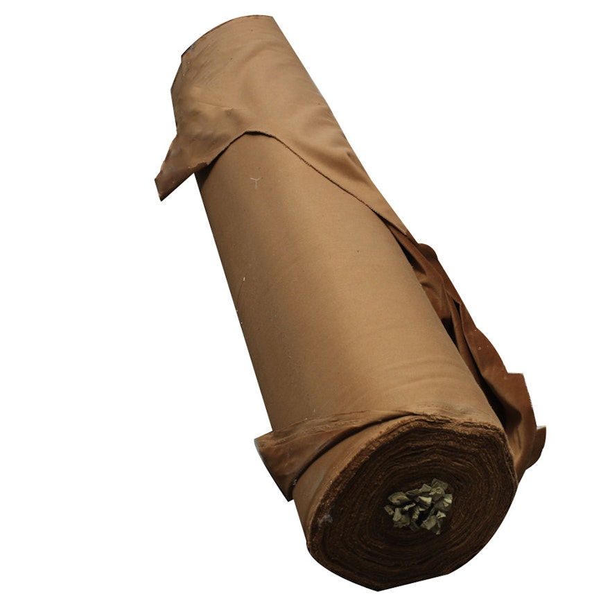 Tawny Brown Polyester Fabric Bolt
