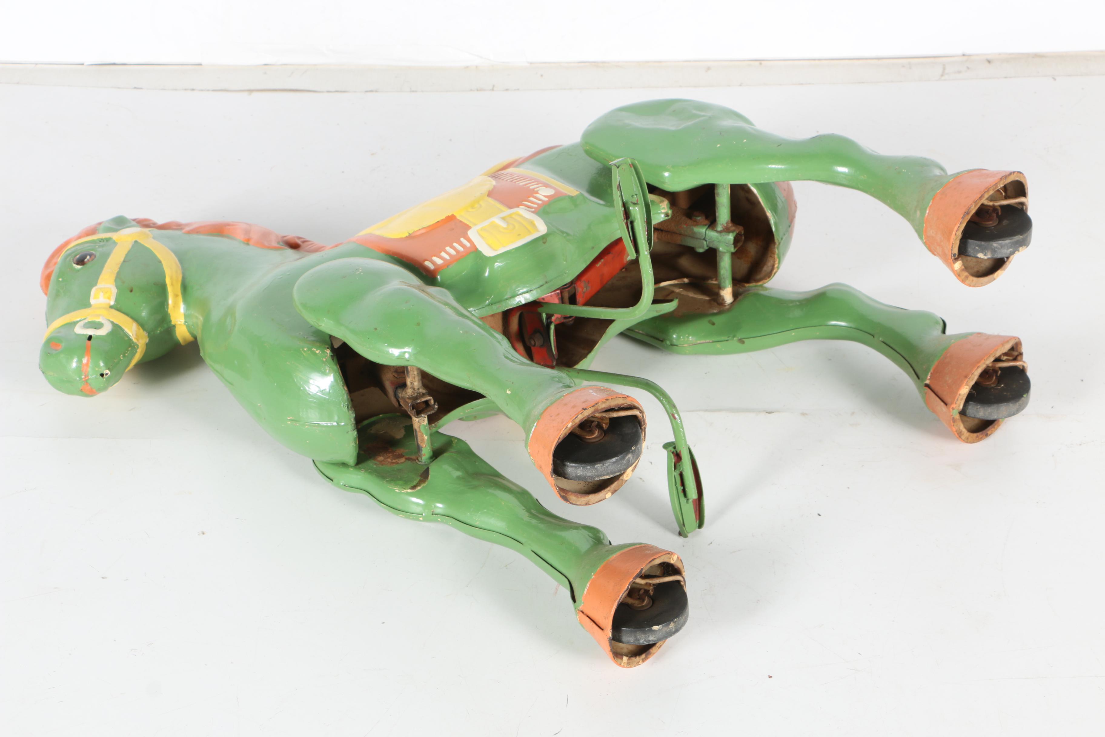 1950s Mobo Bronco Tin Ride-On Pedal Horse