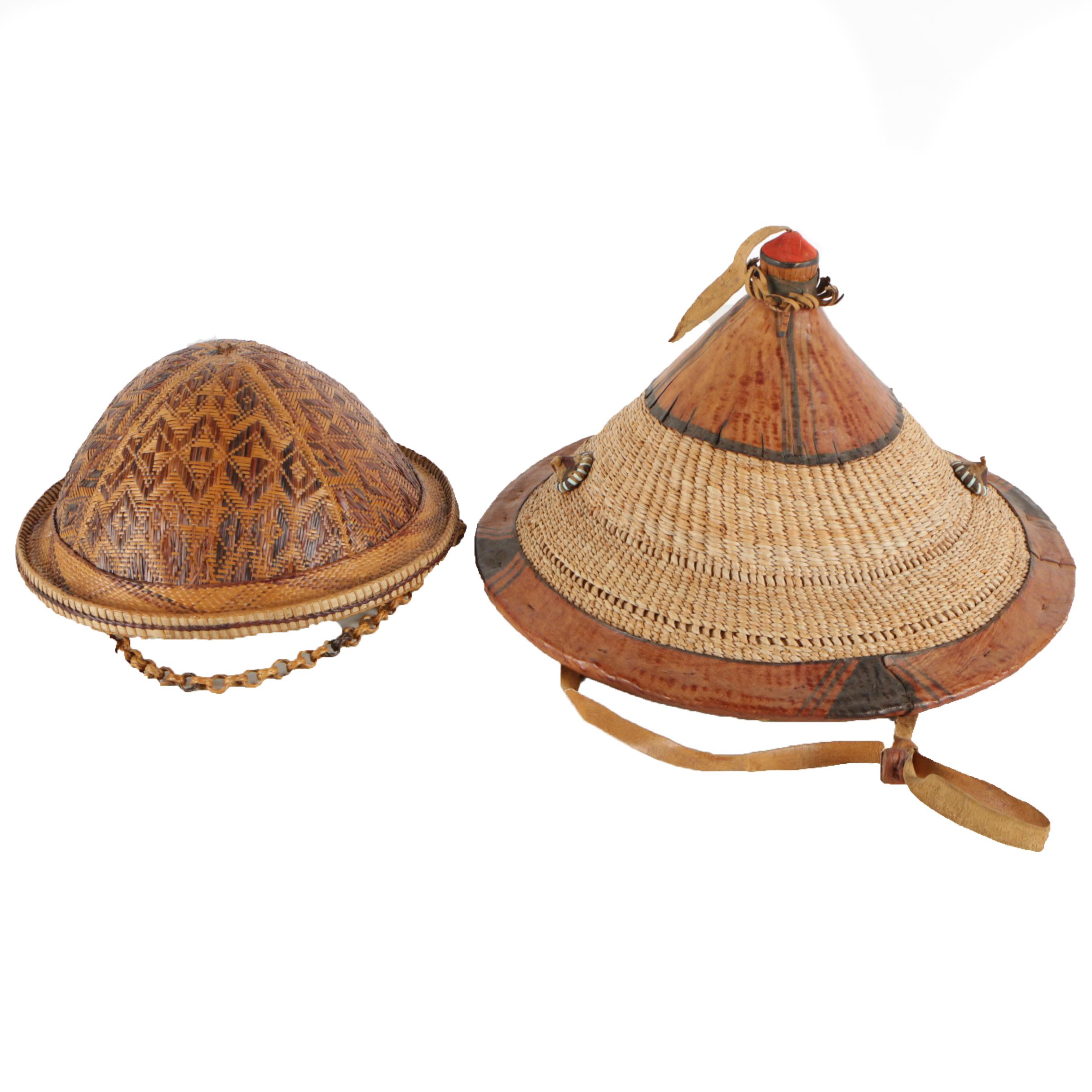 Southeast Asian Style Hats and Woven Domed Hat