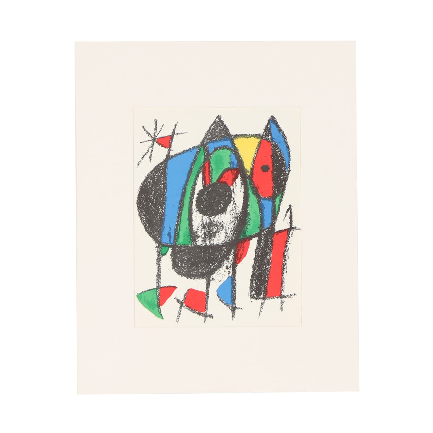 Joan Miró Color Lithograph from "Lithographs II"