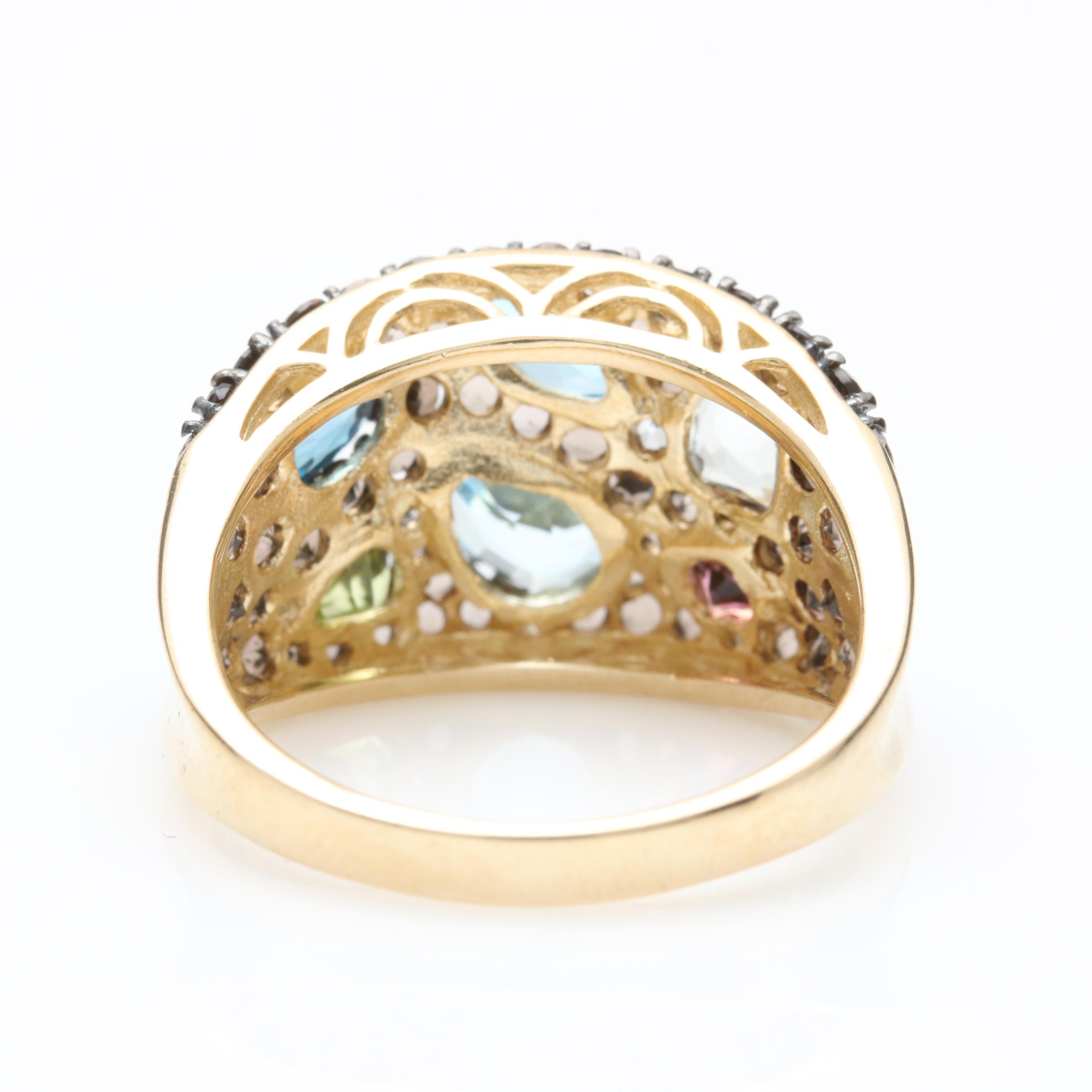 10K Yellow Gold Gemstone Ring